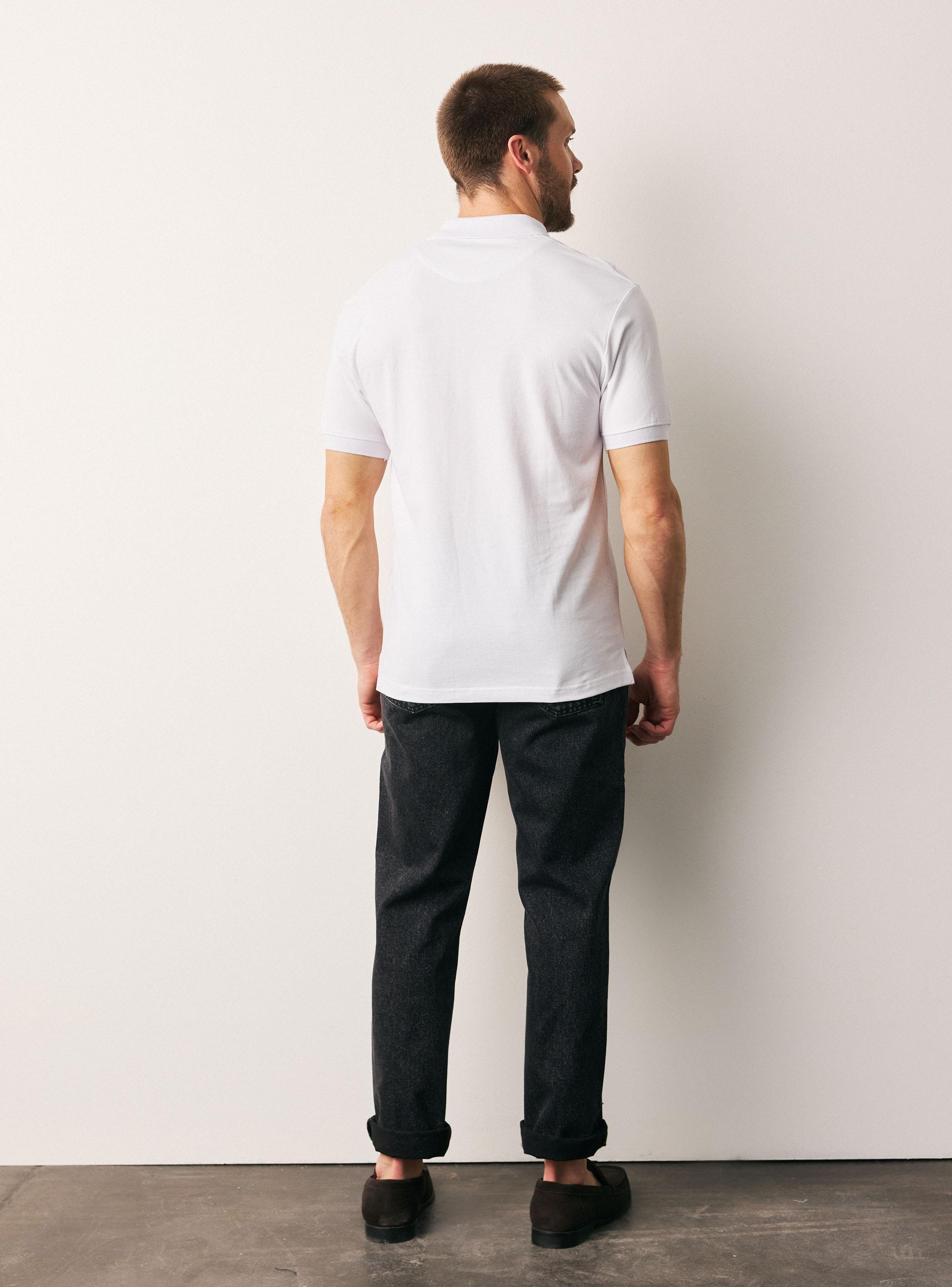 Polera Cuello Piqué Logo y Número Bordado-5