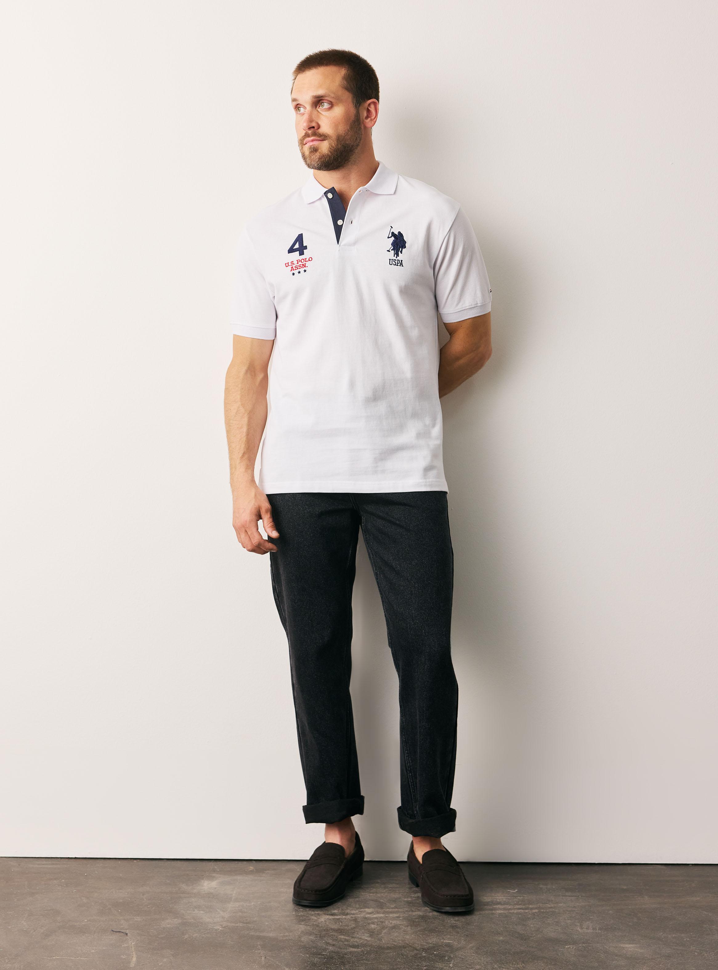 Polera Cuello Piqué Logo y Número Bordado-4