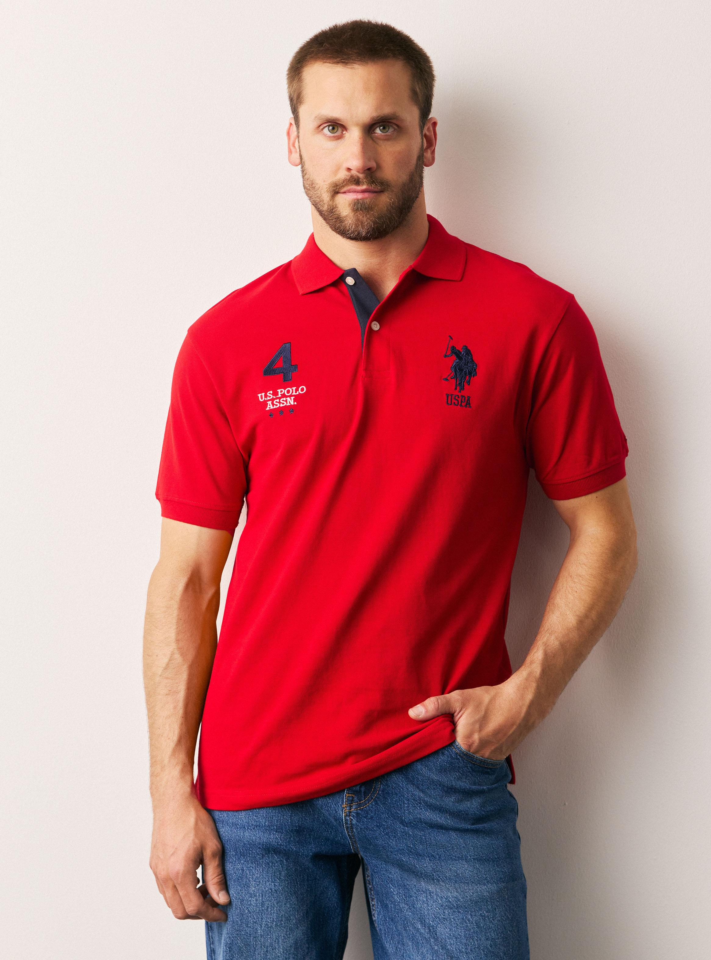 Polera Cuello Piqué Logo y Número Bordado-0