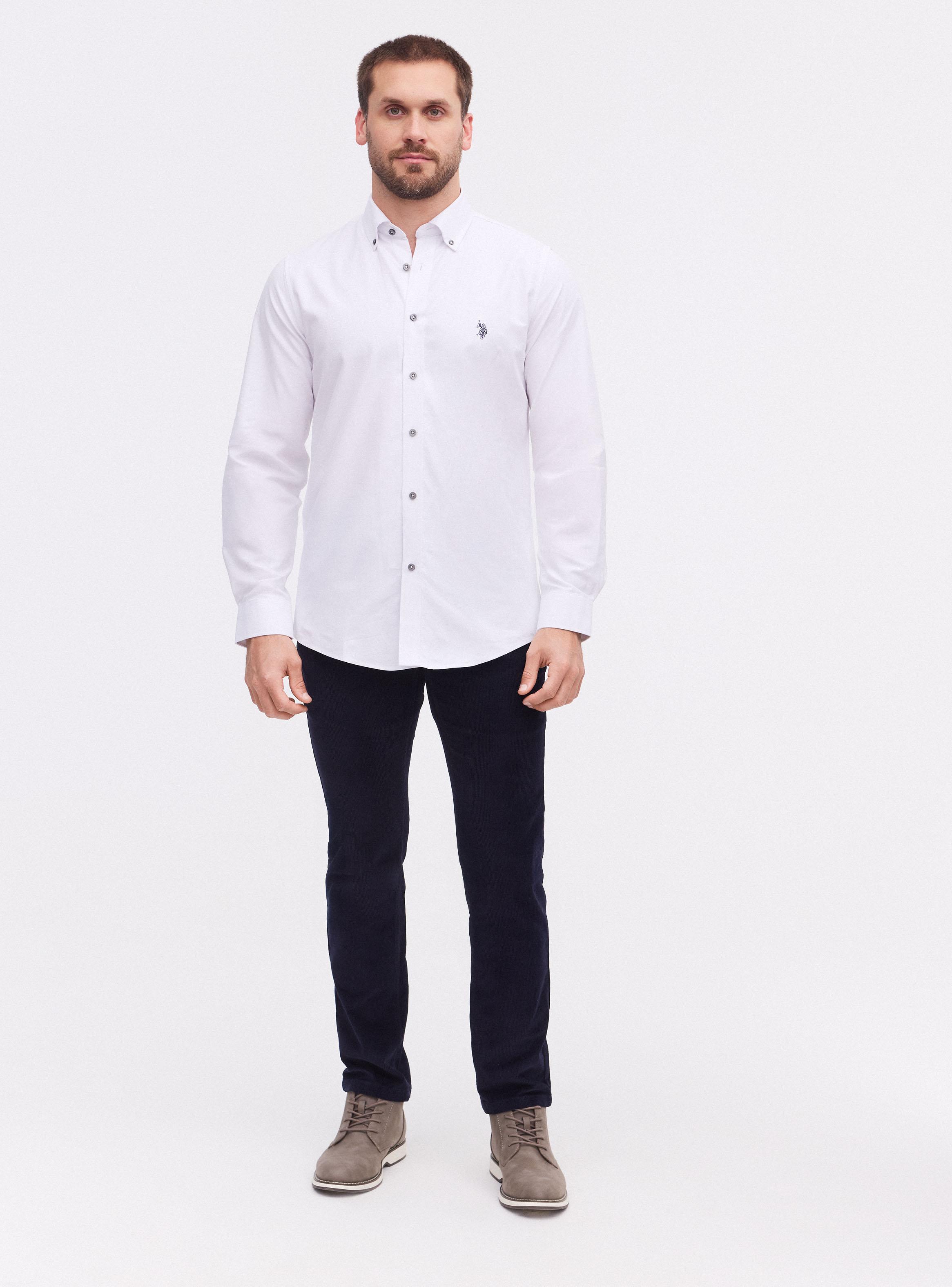 Camisa Algodón Manga Larga Regular Fit-4