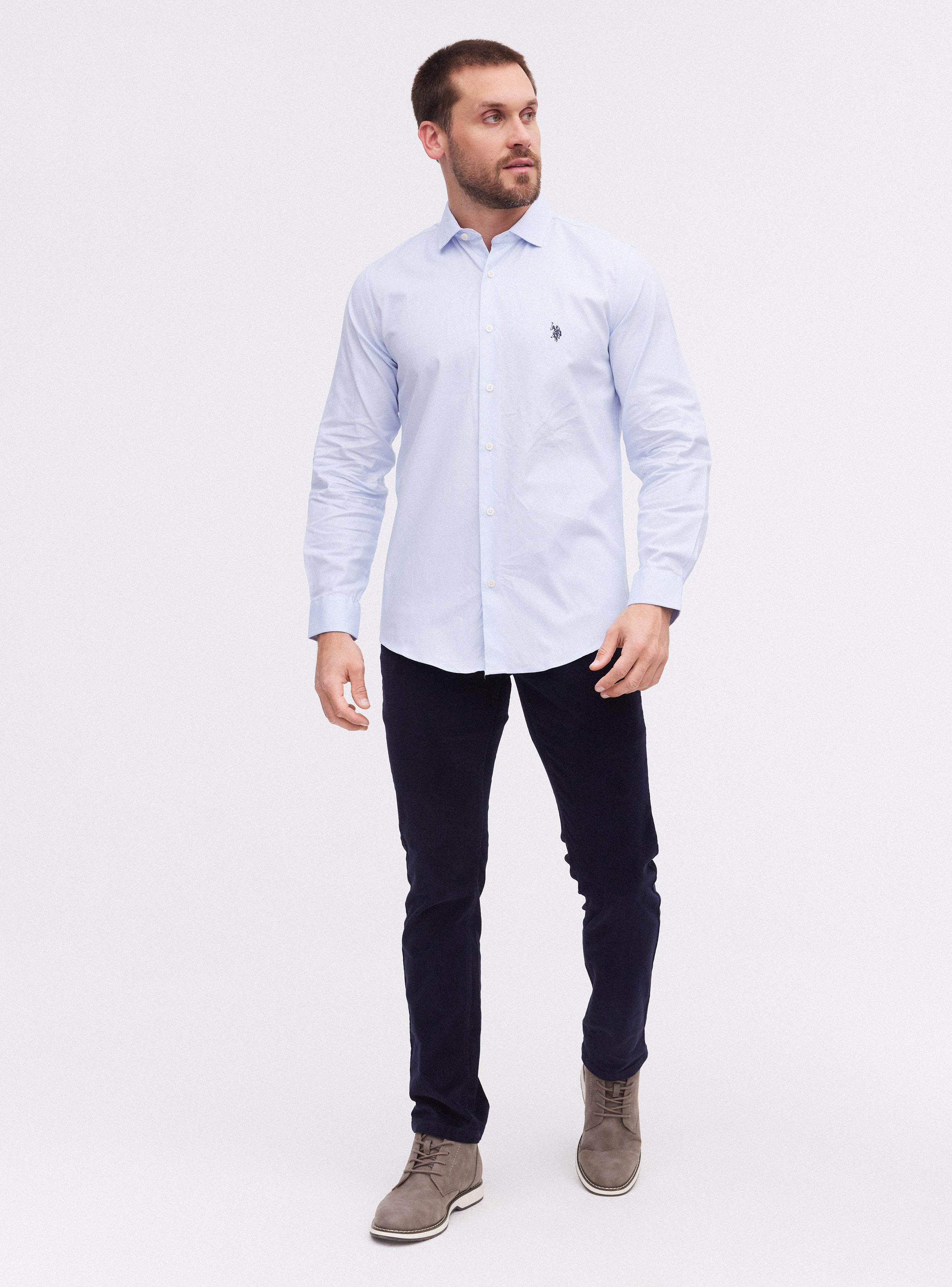 Camisa Manga Larga Algodón Regular Fit-4