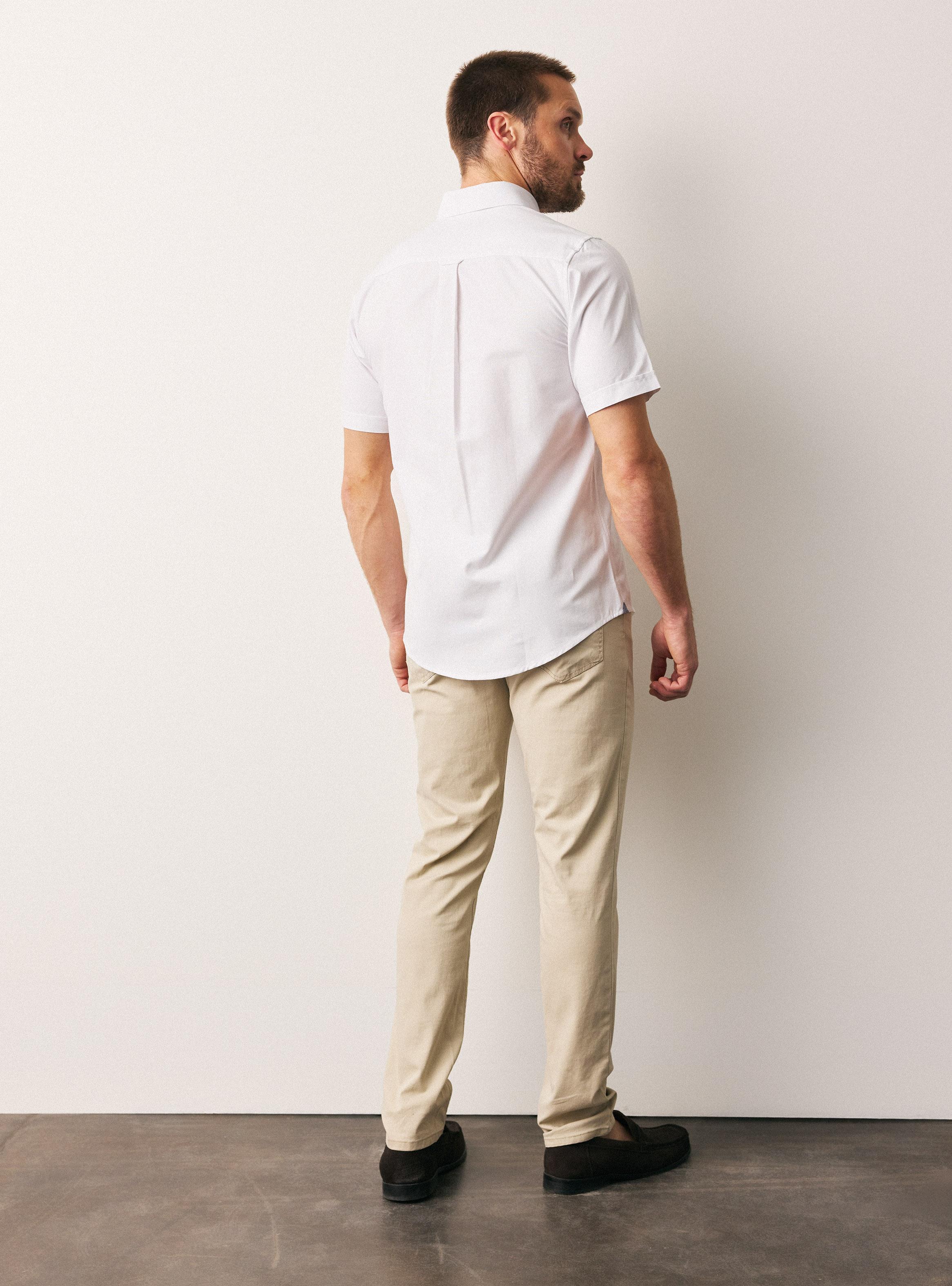 Camisa Manga Corta Oxford Custom Fit-5