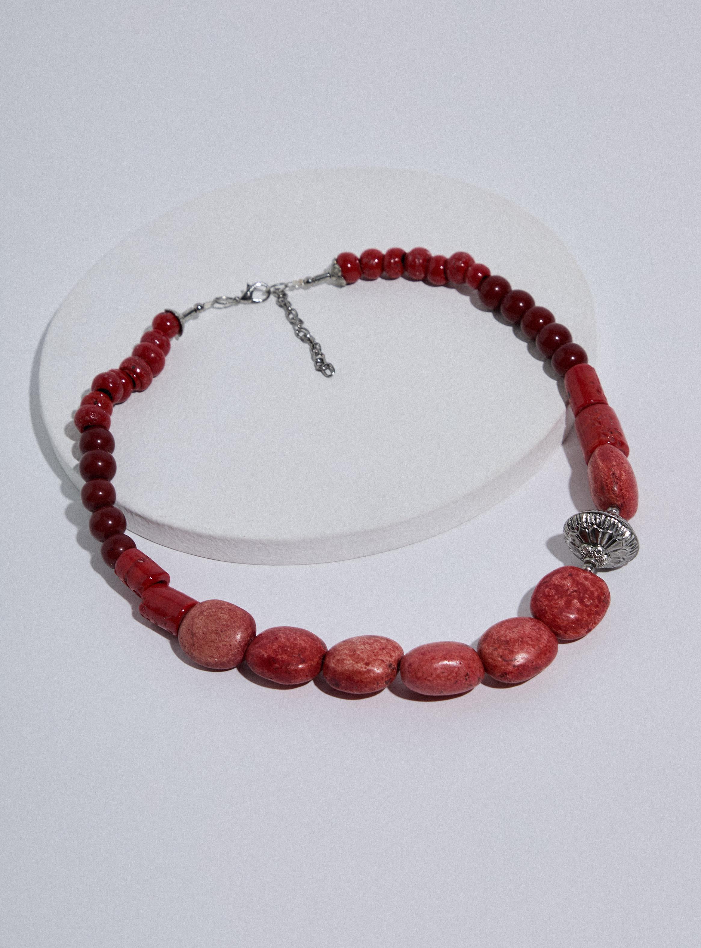 Collar de Piedras Naturales y de Cerámica-2