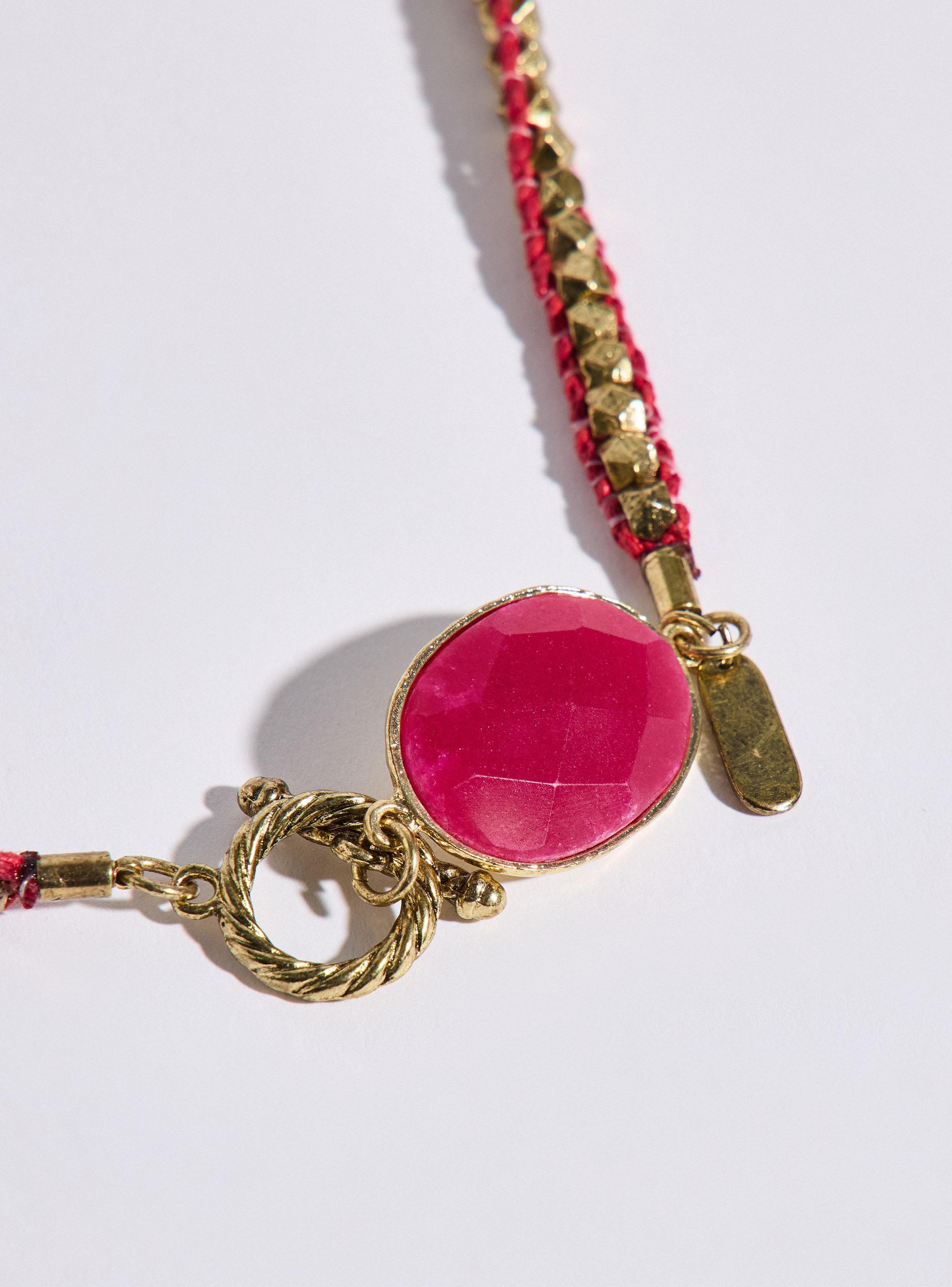 Collar Enrollable con Detalle Piedra-1
