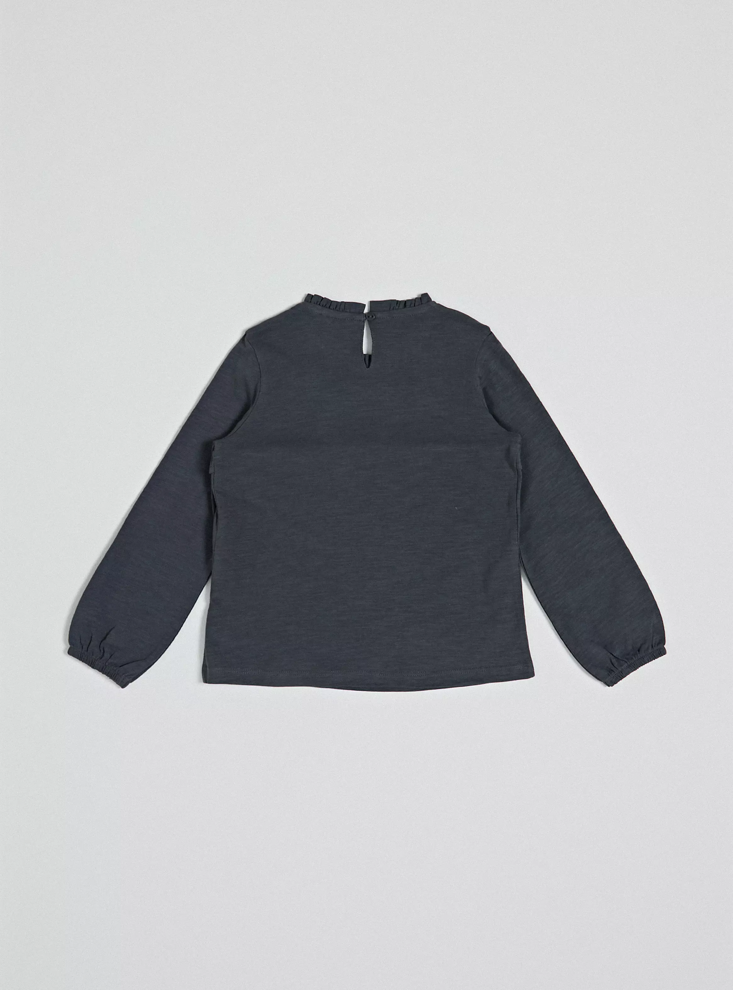 Blusa con Panal Elasticado y Cuello Mock-2