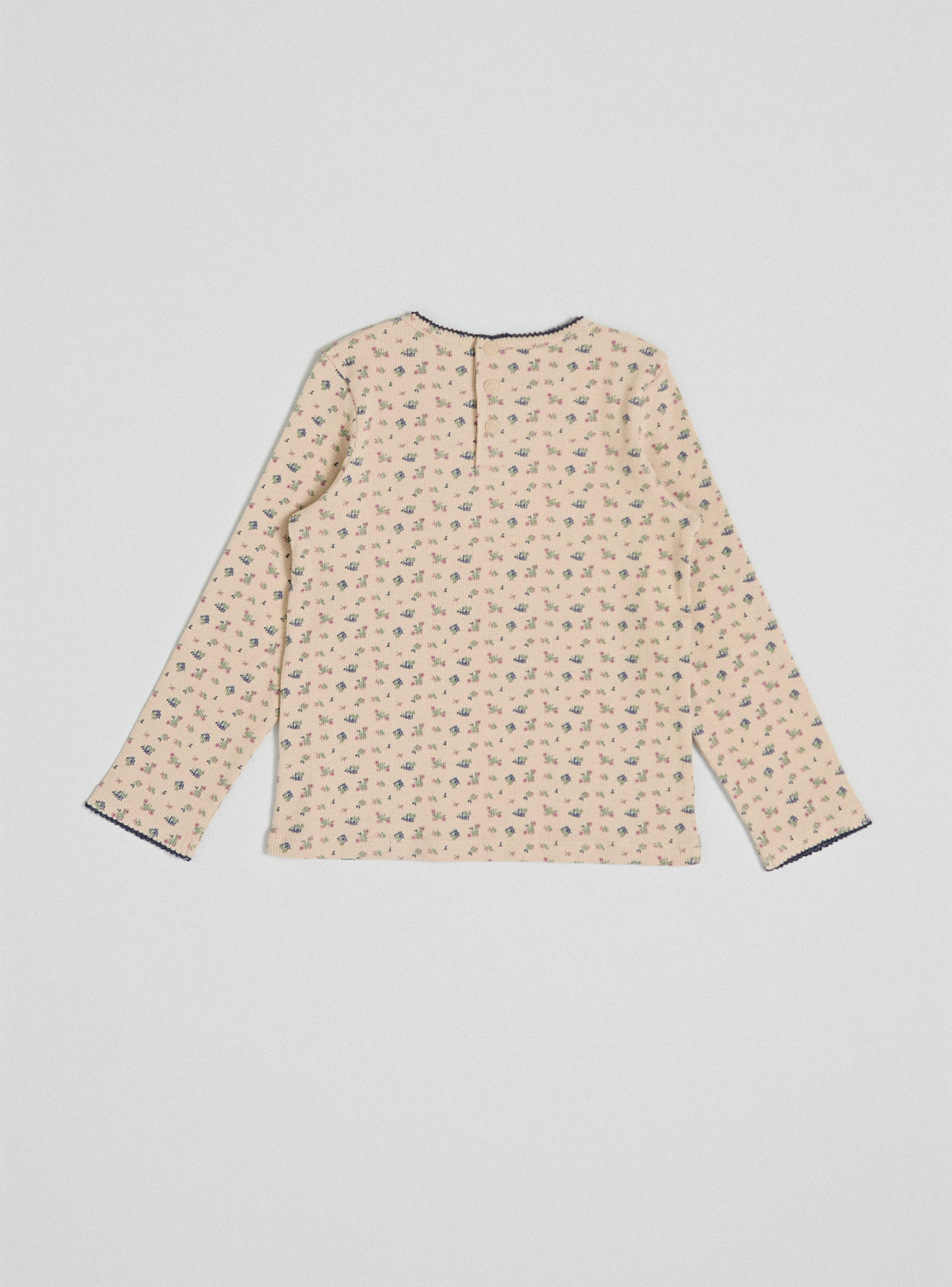 Polera con Mini Bordado y Estampado Niña-2