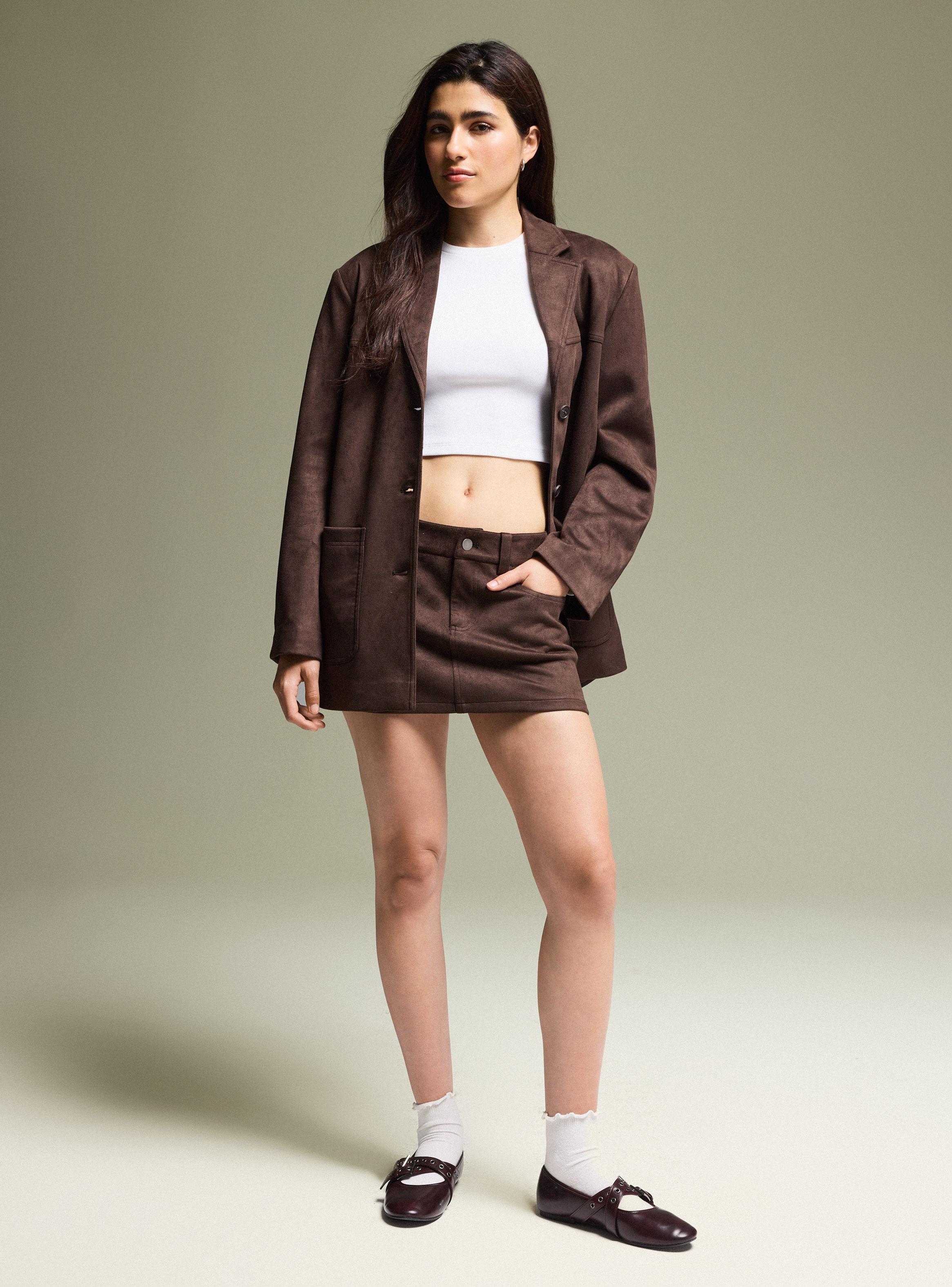 Falda Efecto Suede-4