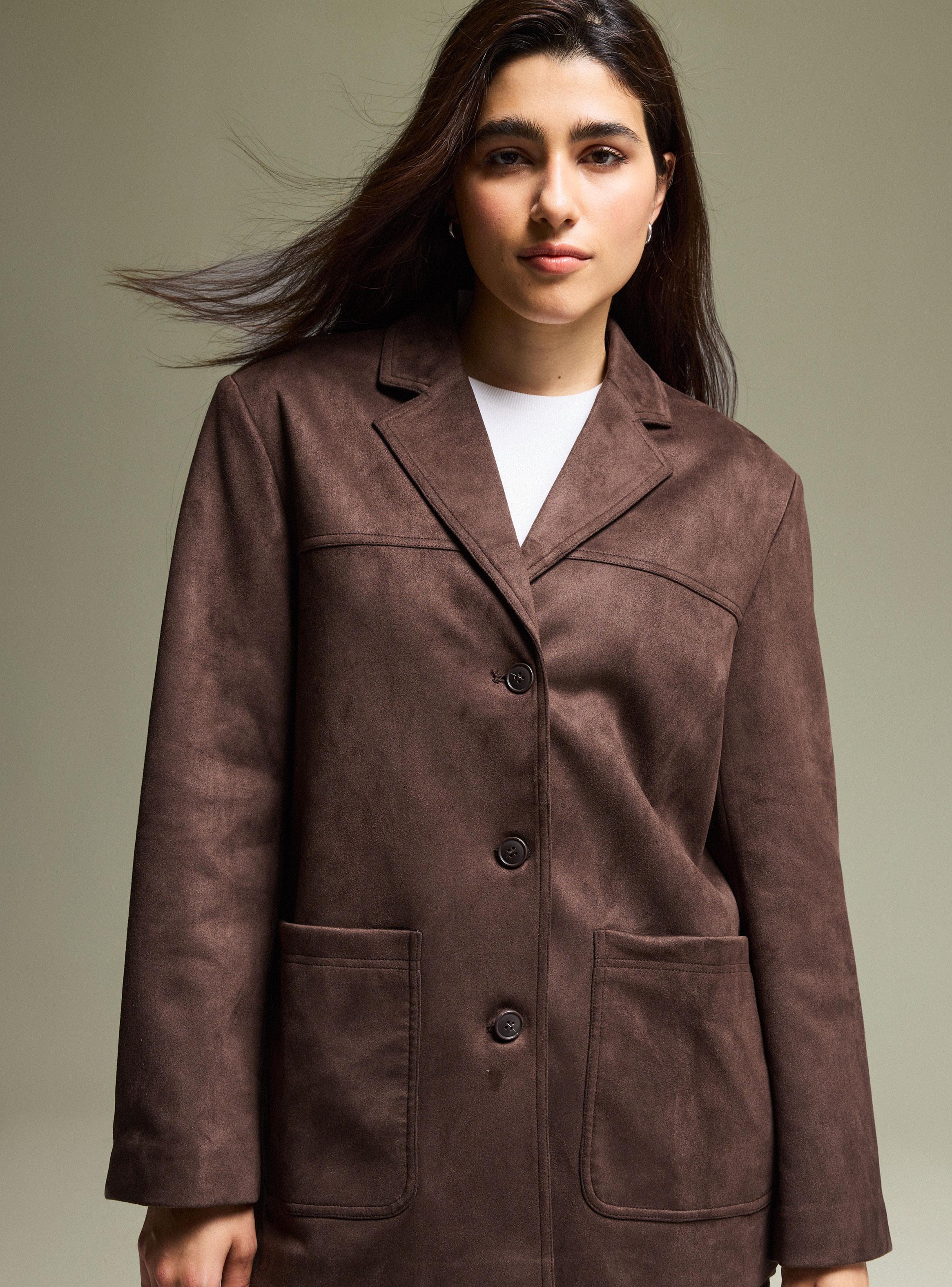 Blazer Efecto Suede-3