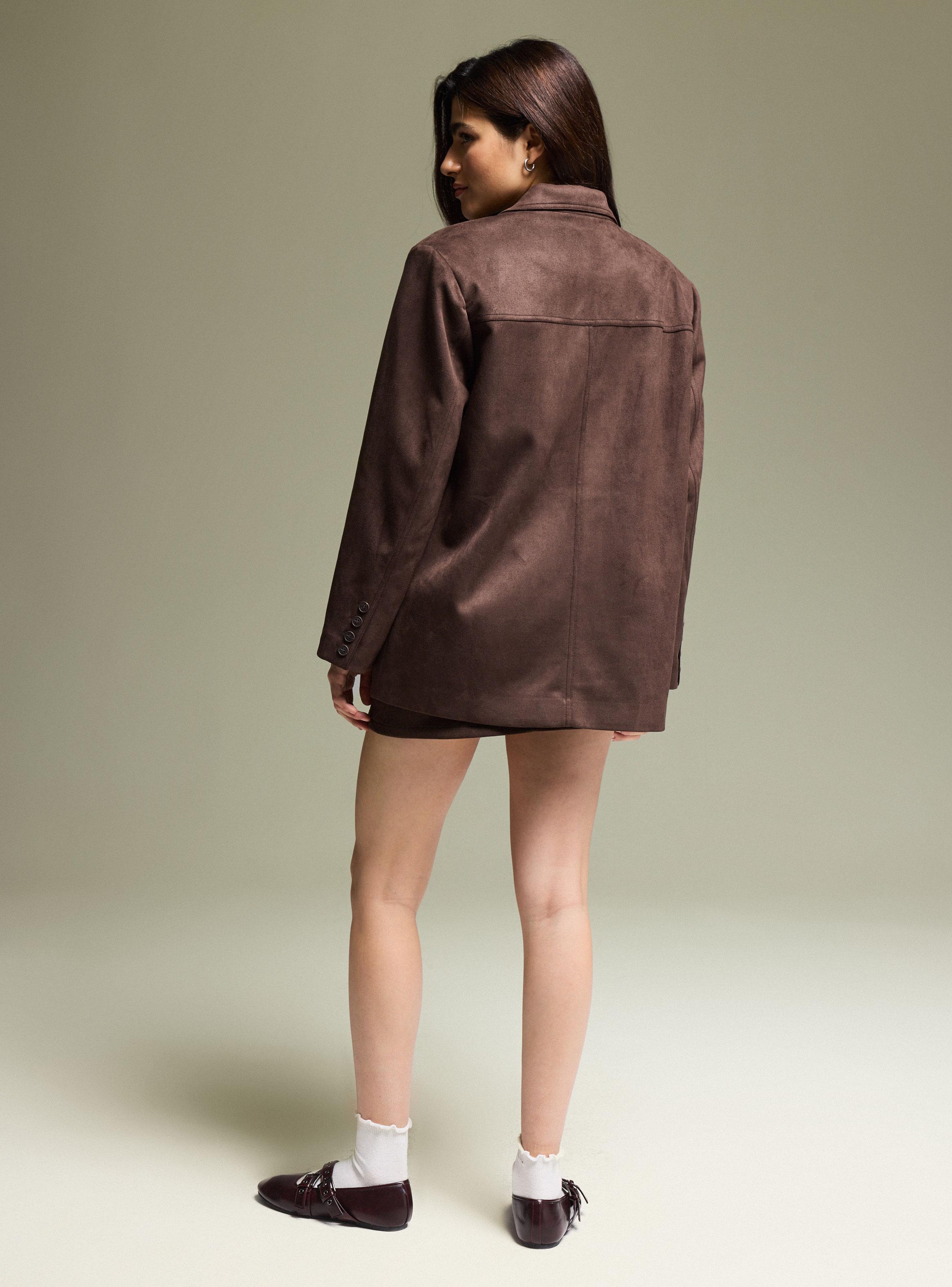 Blazer Efecto Suede-5