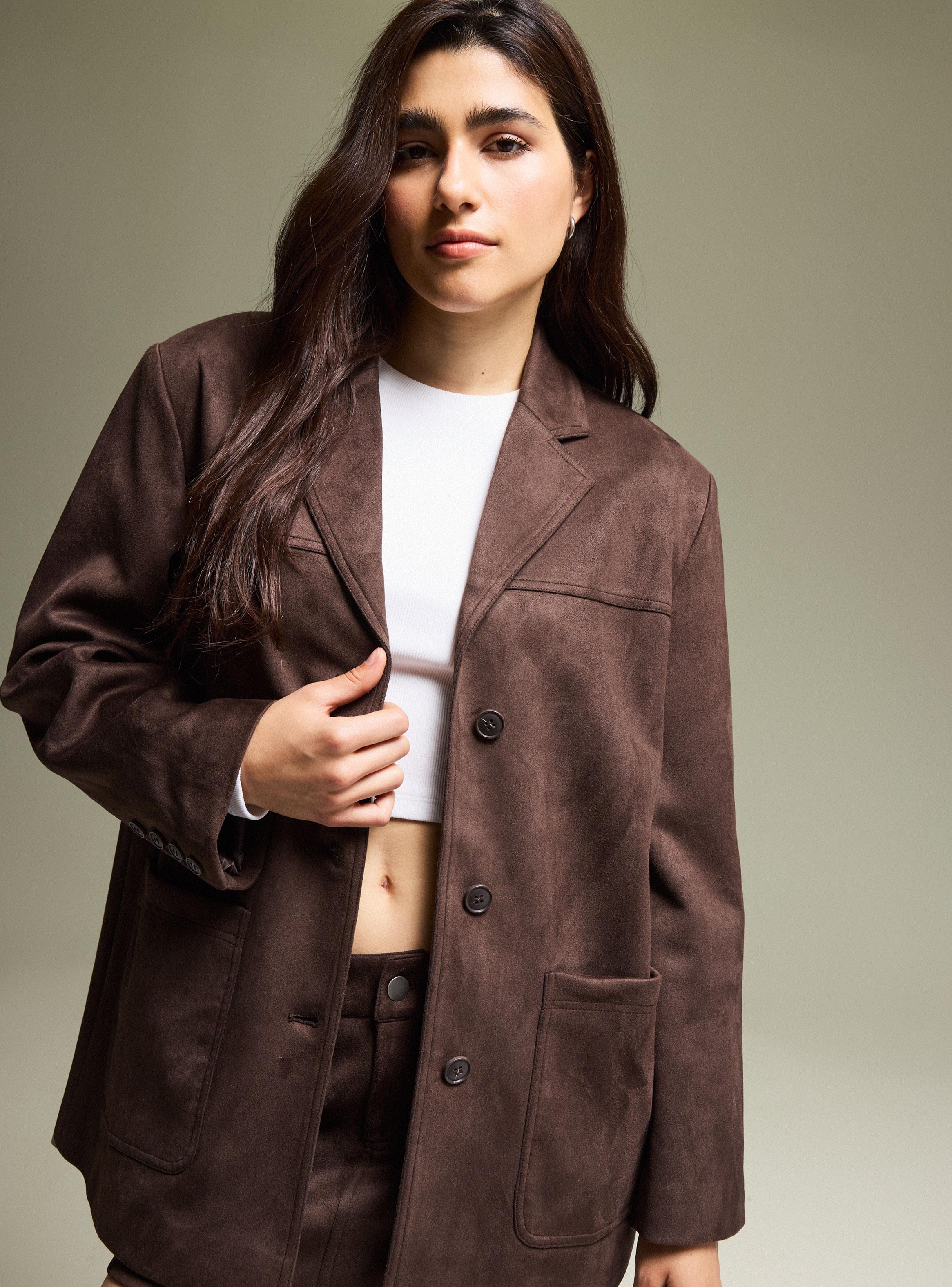 Blazer Efecto Suede-2