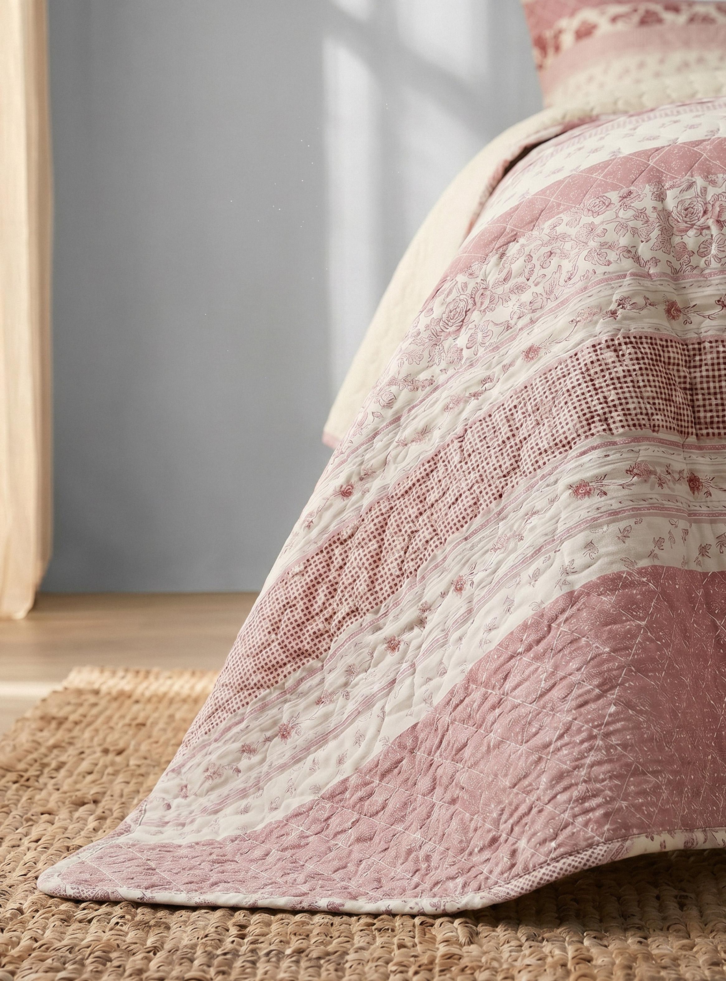 Quilt Sherpa Flores King-3