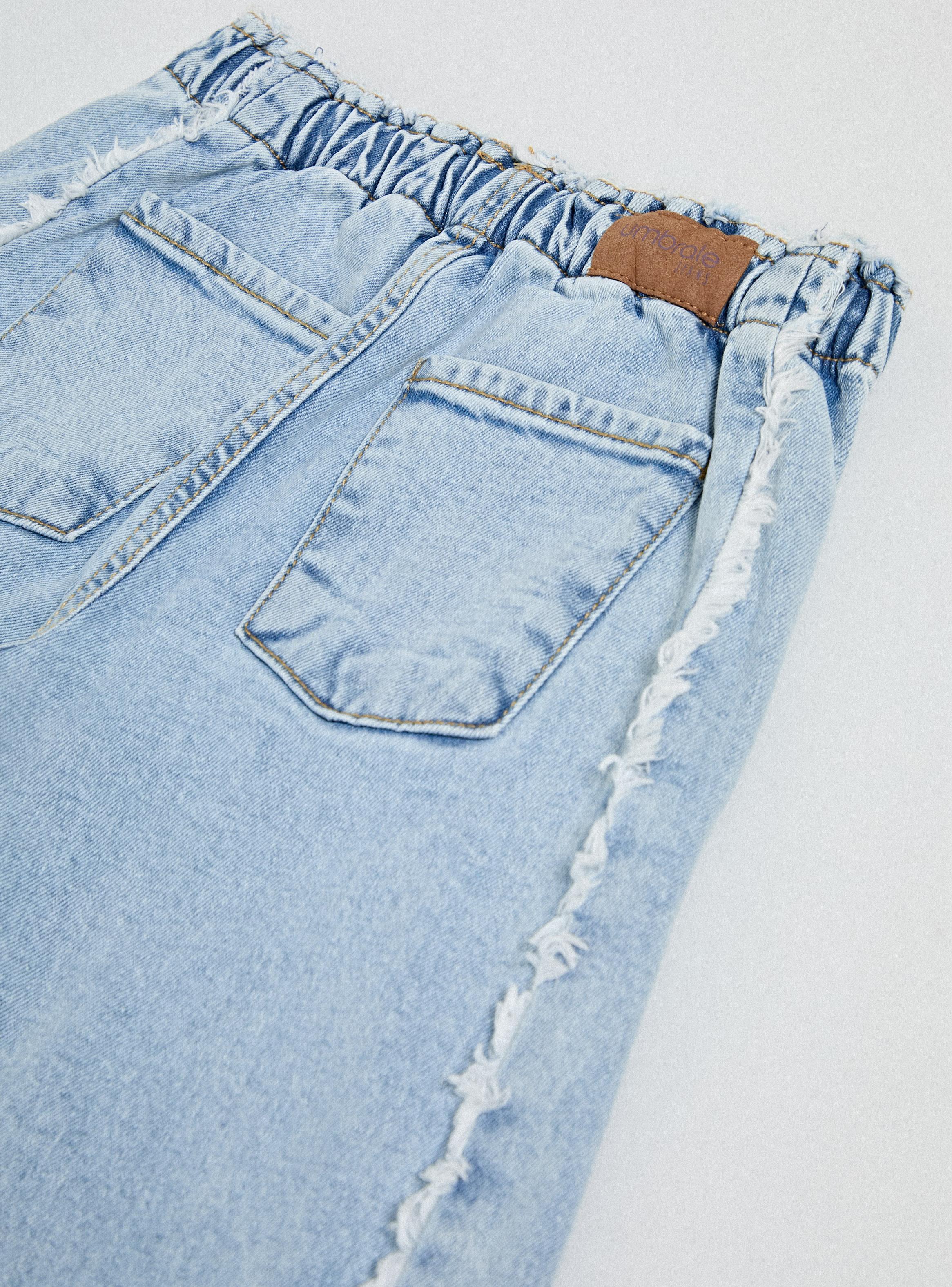 Jeans con Cortes Desflecados en Lateral-2