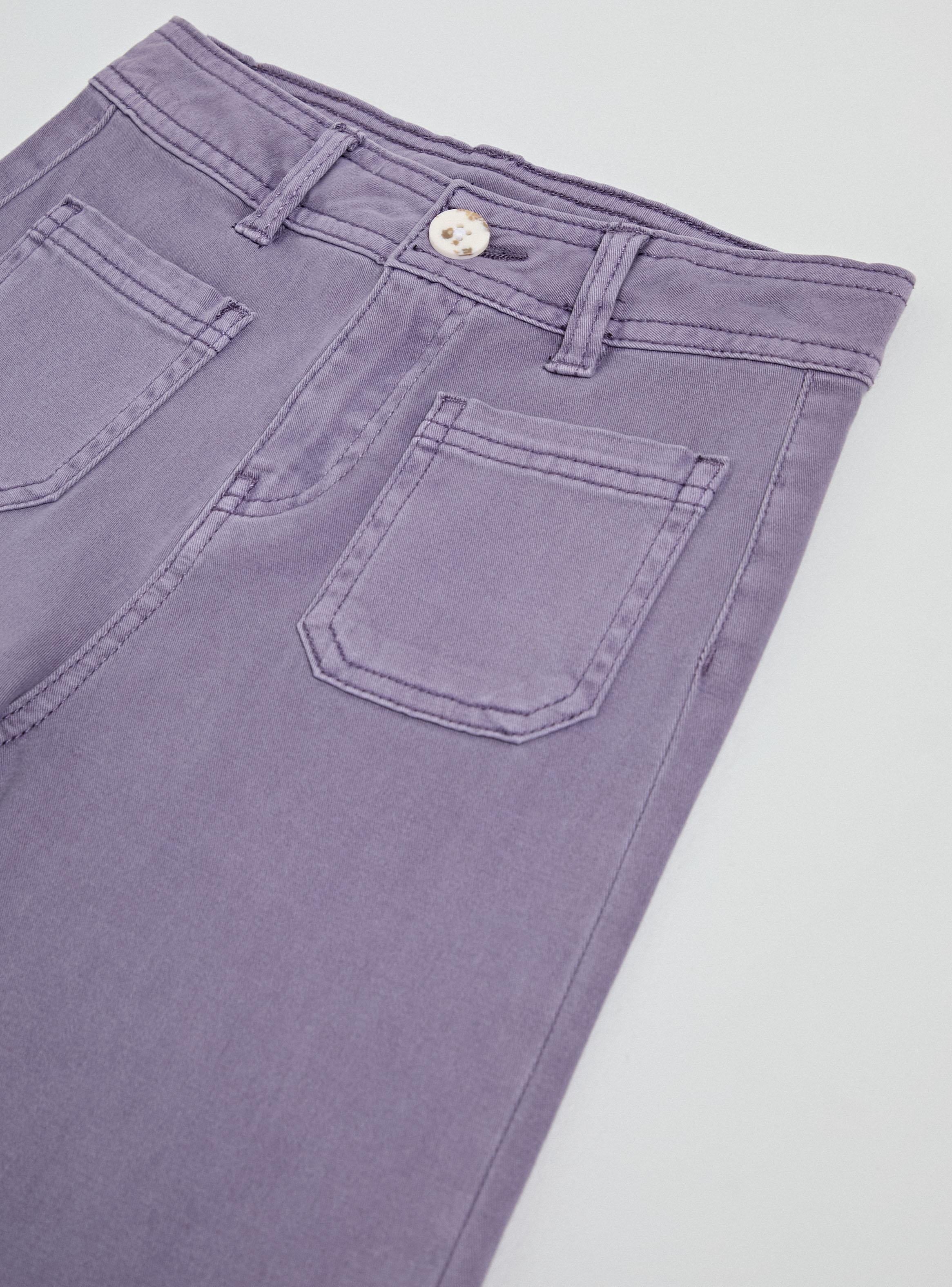 Jeans Wide Leg Tiro Medio Elasticado Niña-3