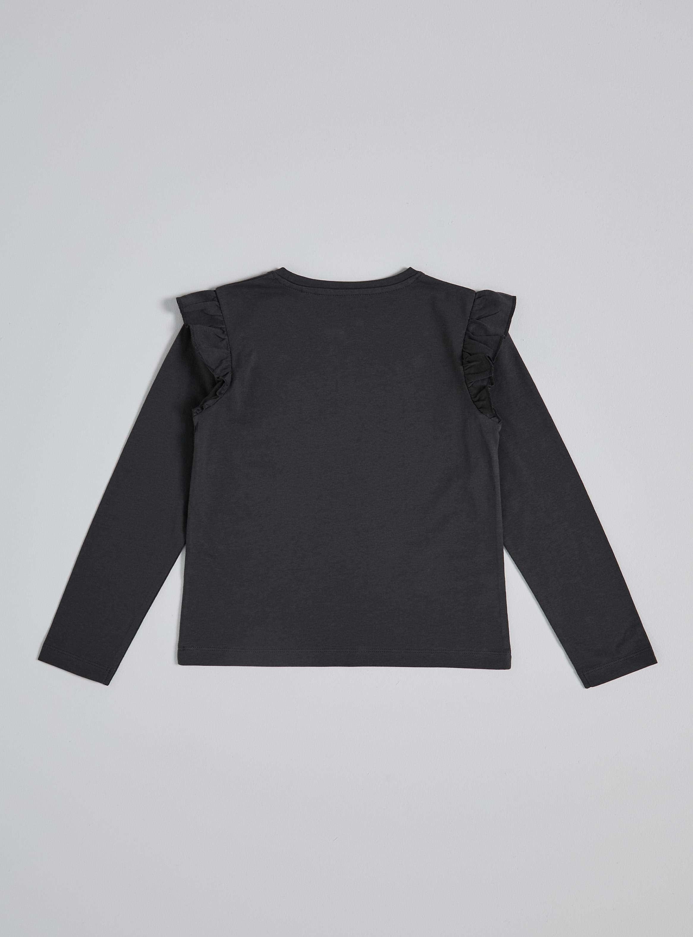 Polera Manga Larga con Volados y Estrellas-2