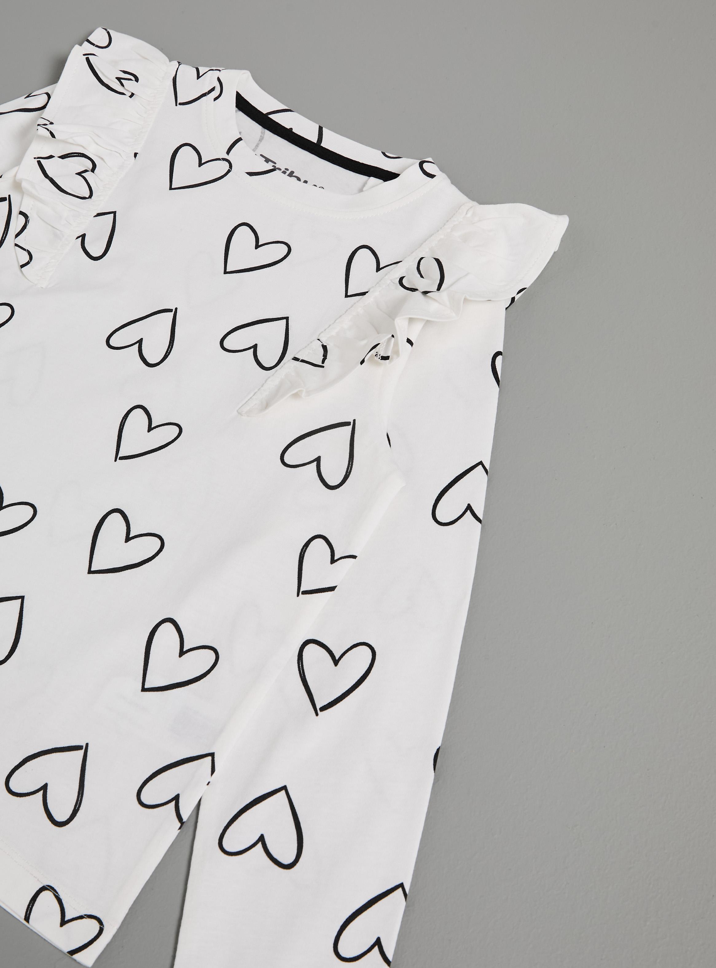 Polera Manga Larga Cuello Redondo con Volados-3