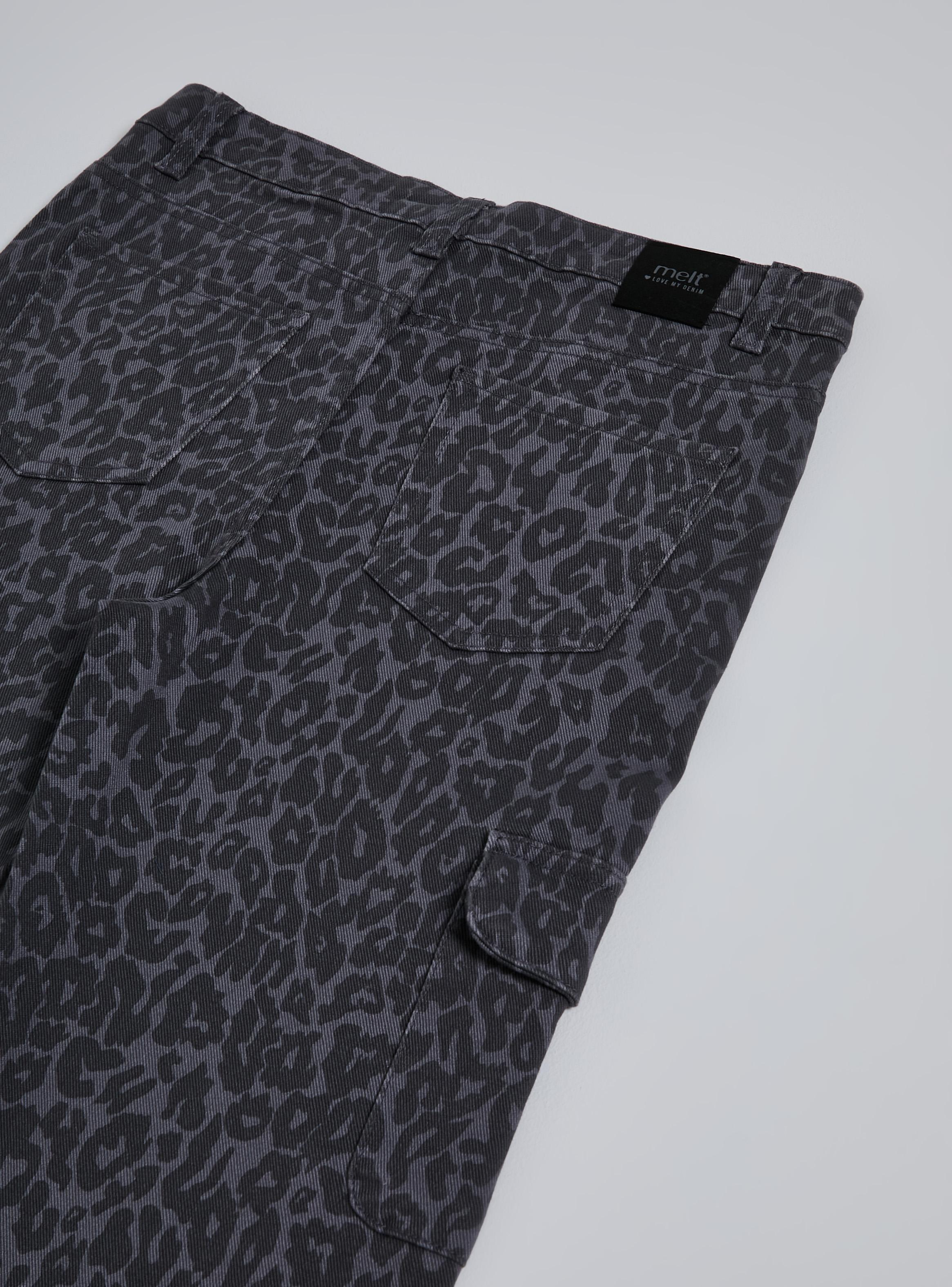 Pantalón Flare Cargo Animal Print Niña-2