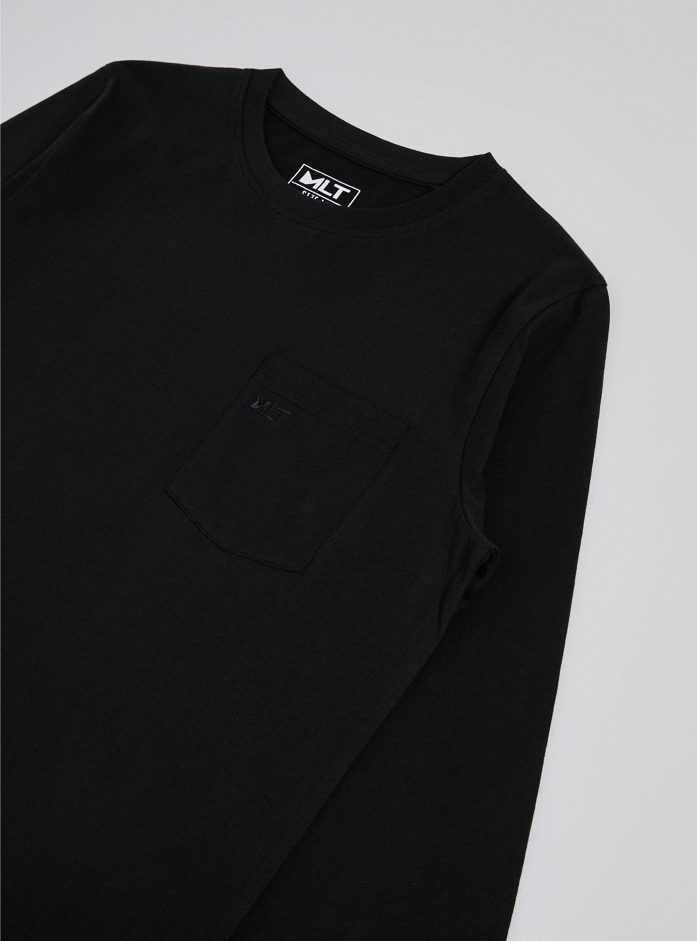 Polera Básica Color Sólido con Bolsillo Niño-3