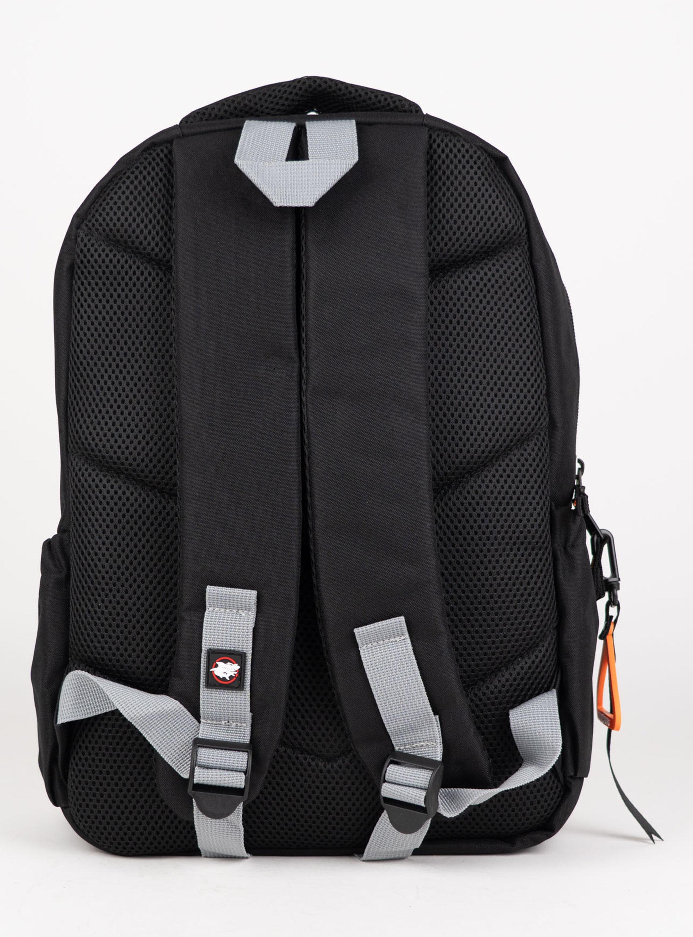 Mochila Escolar Black con Estampado Shark-2