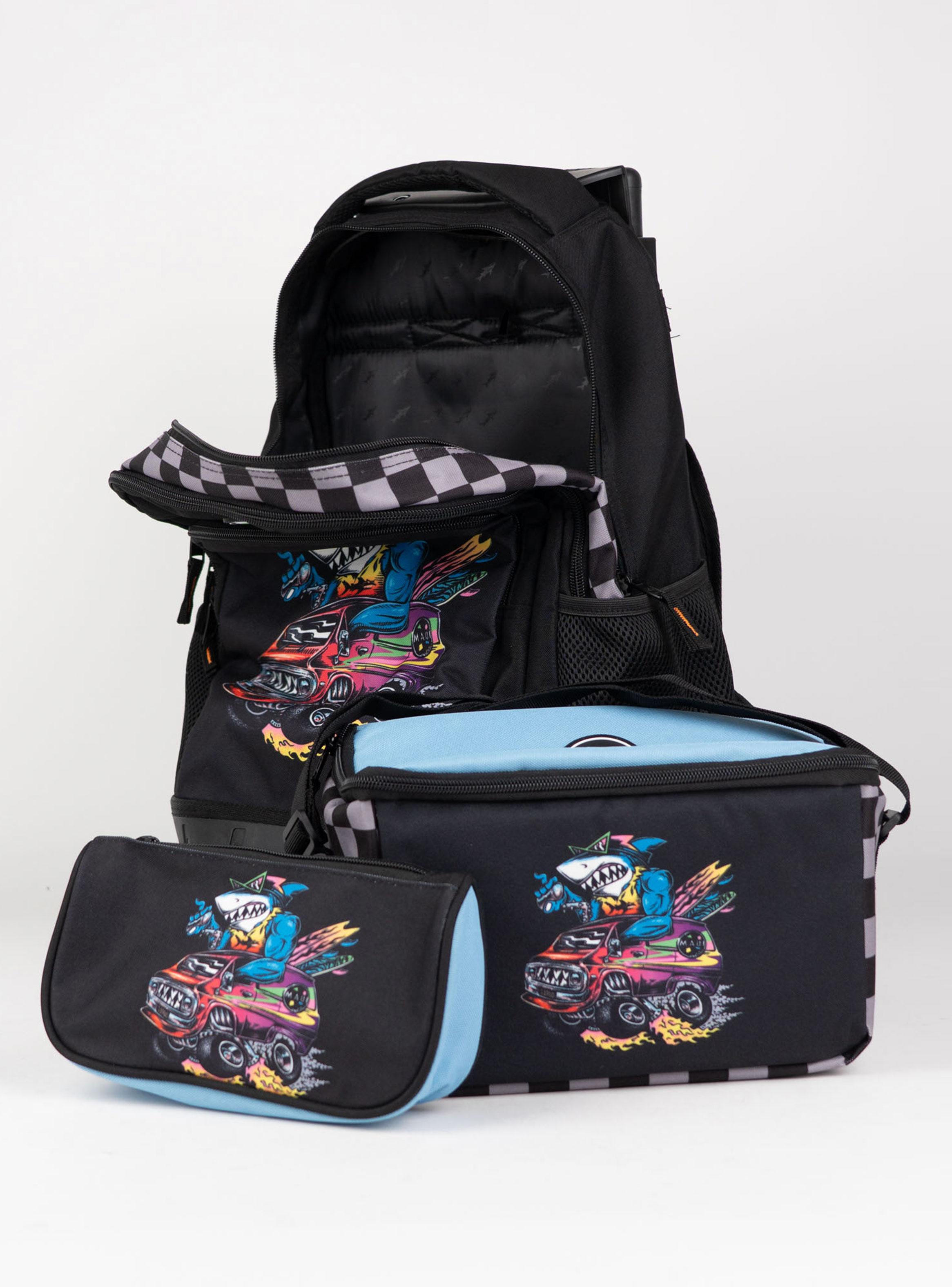 Mochila con Ruedas Black Print-3