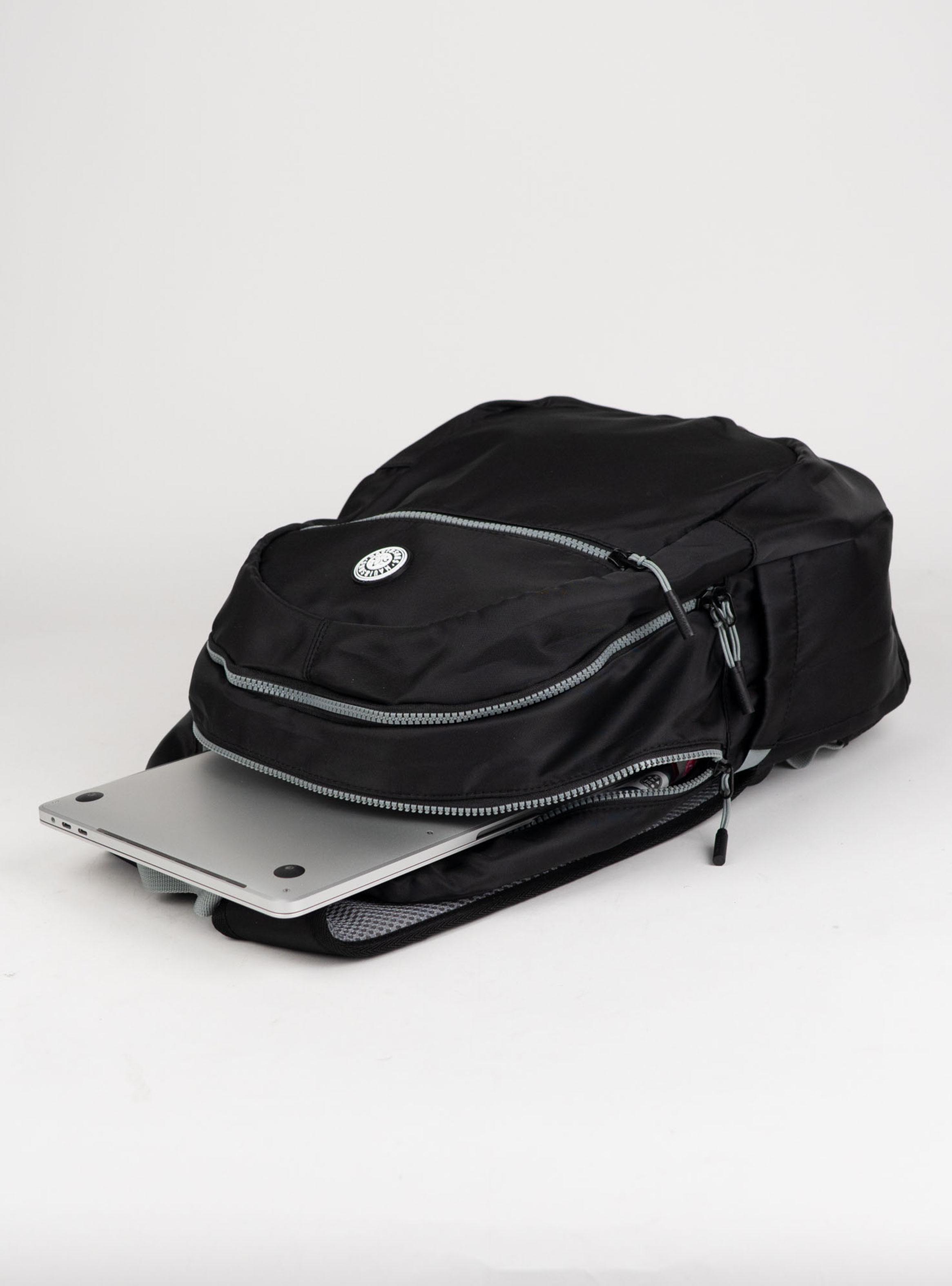 Mochila Escolar Black Grey Cierre Diagonal 28 lt-3