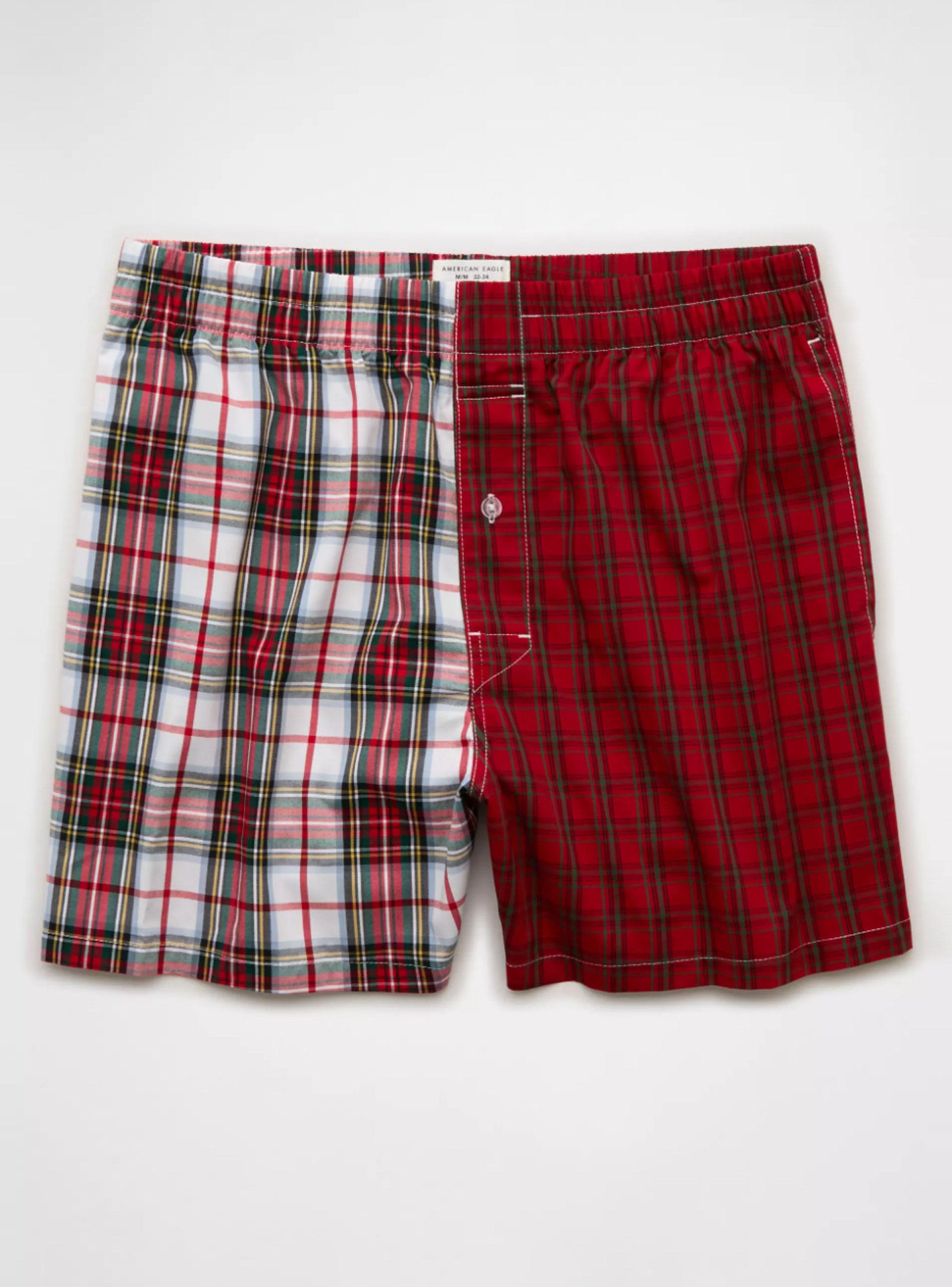 Boxer Short AE de Diseño Escocés con Bolsillo-2