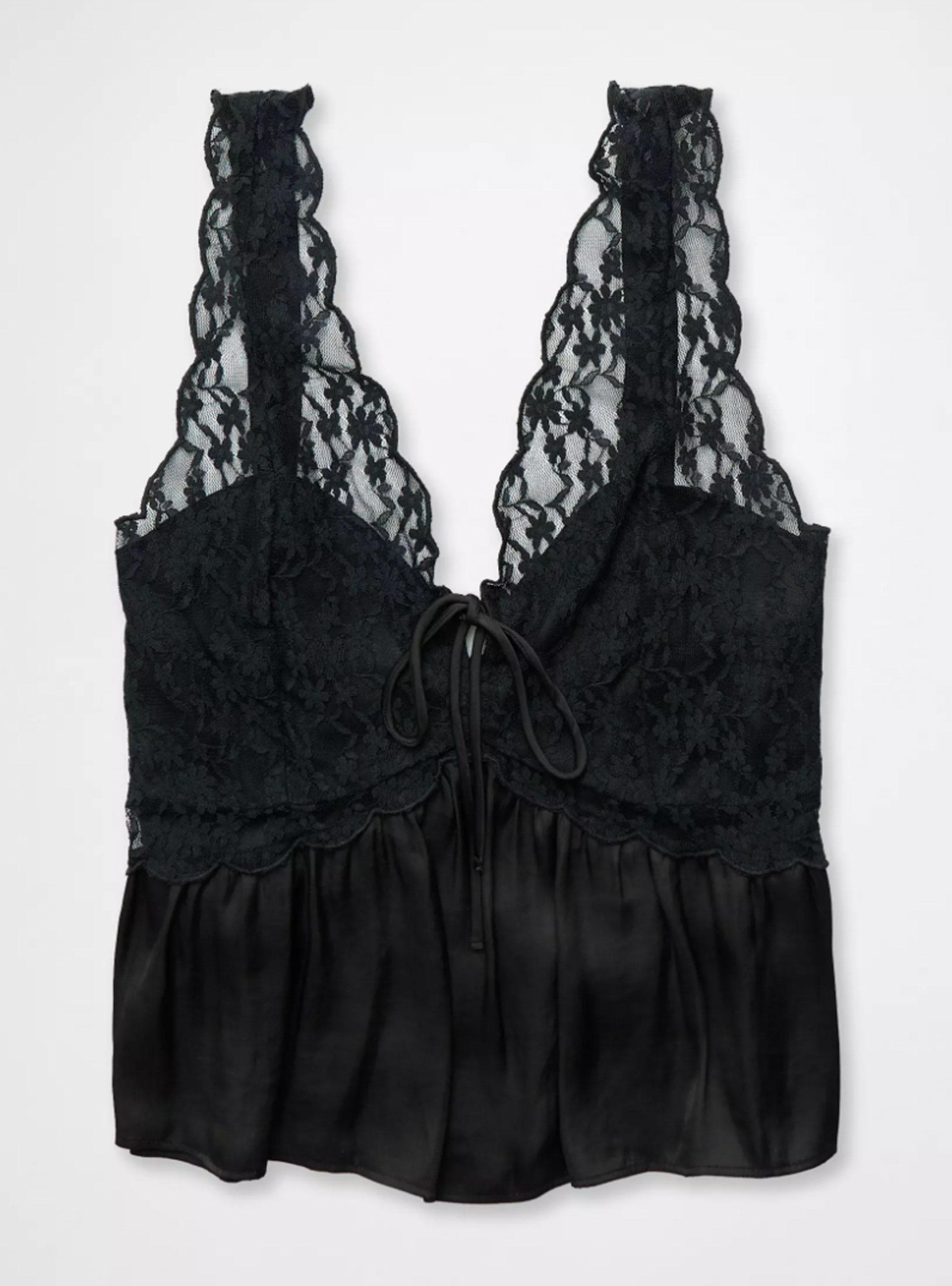 Polera Ae sin Mangas Holgada con Encaje-3