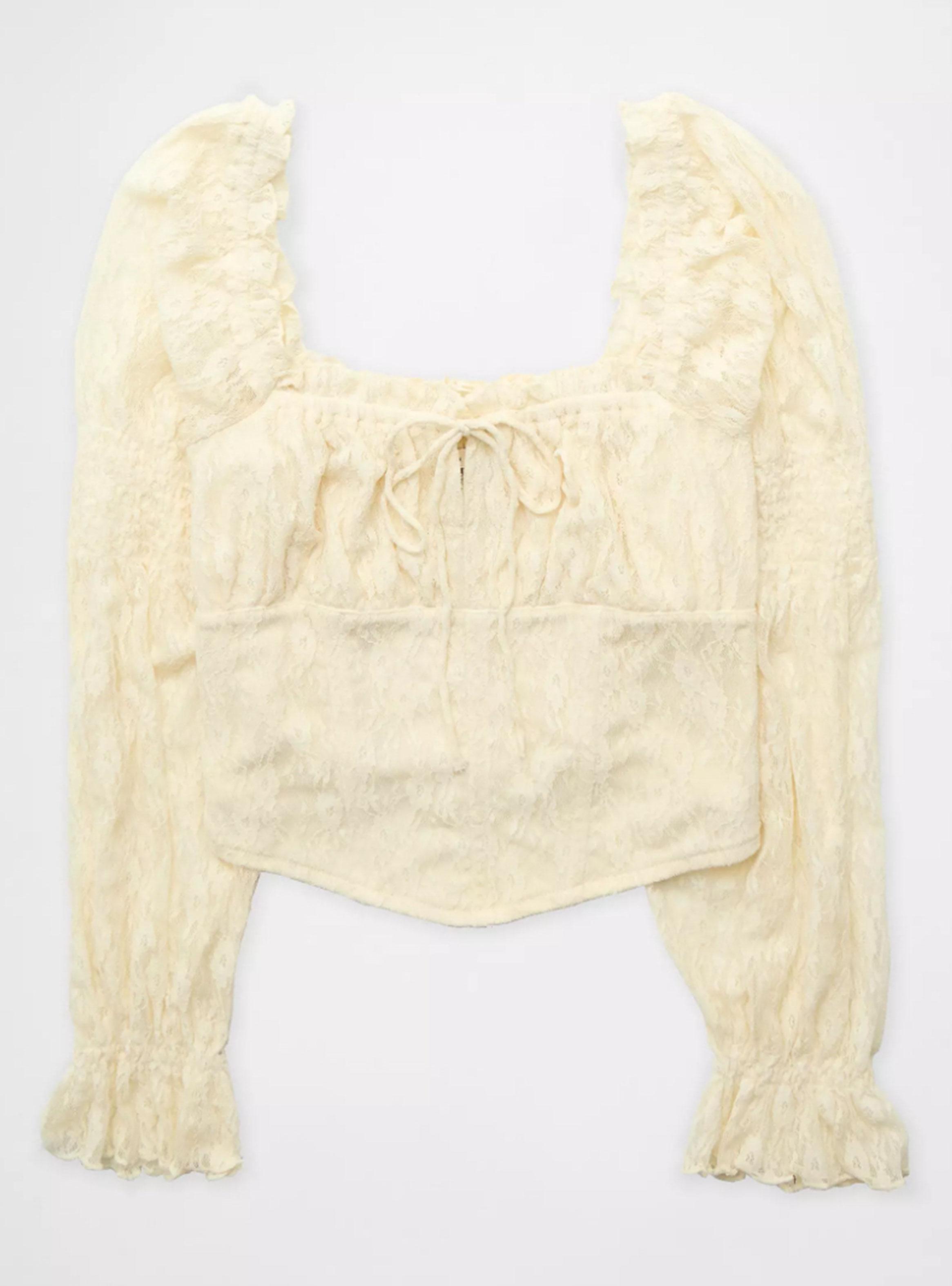 Blusa AE Estilo Corsé con Encaje-3