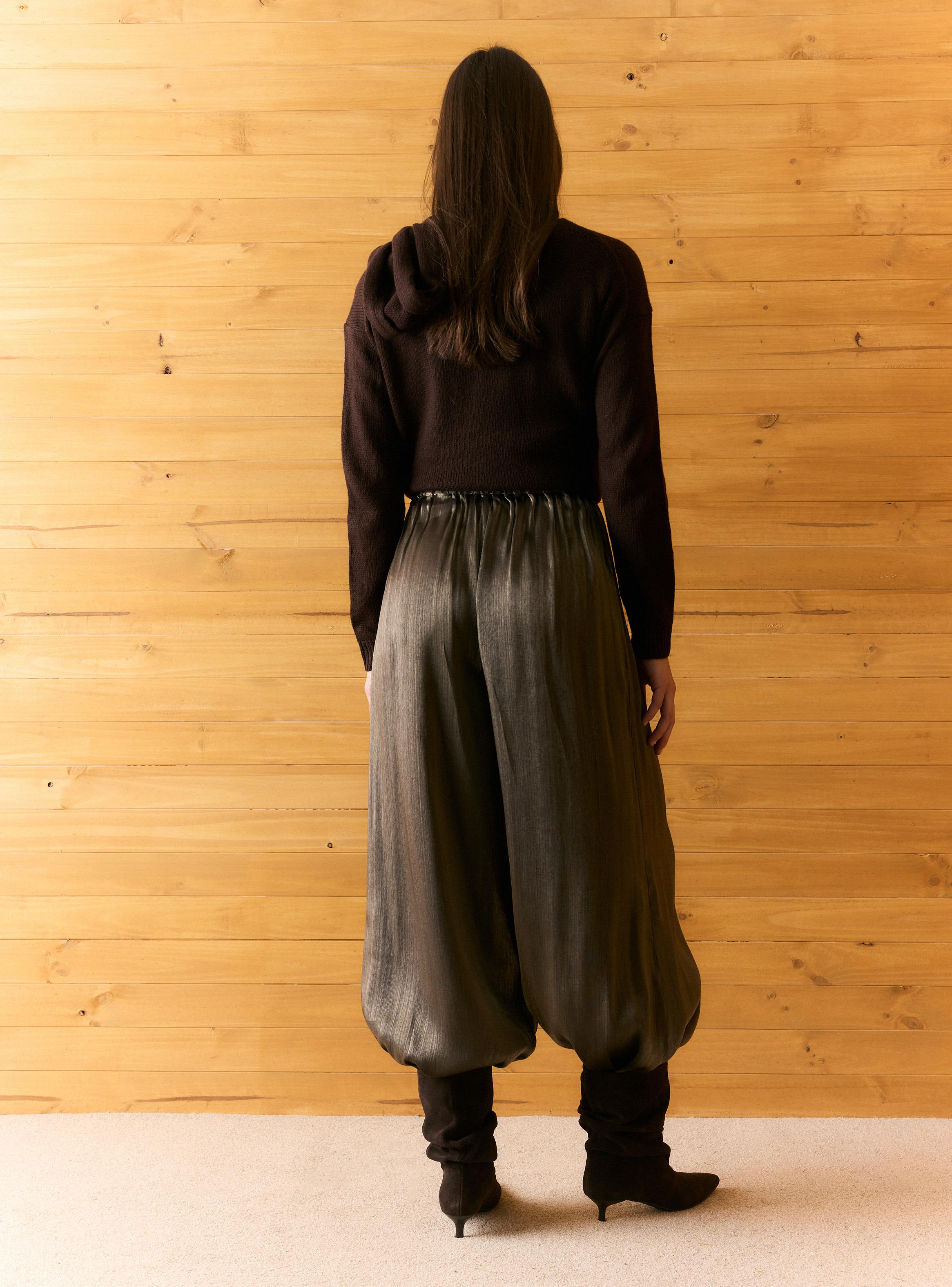 Sweater Calce Holgado con Bufanda Incorporada-5