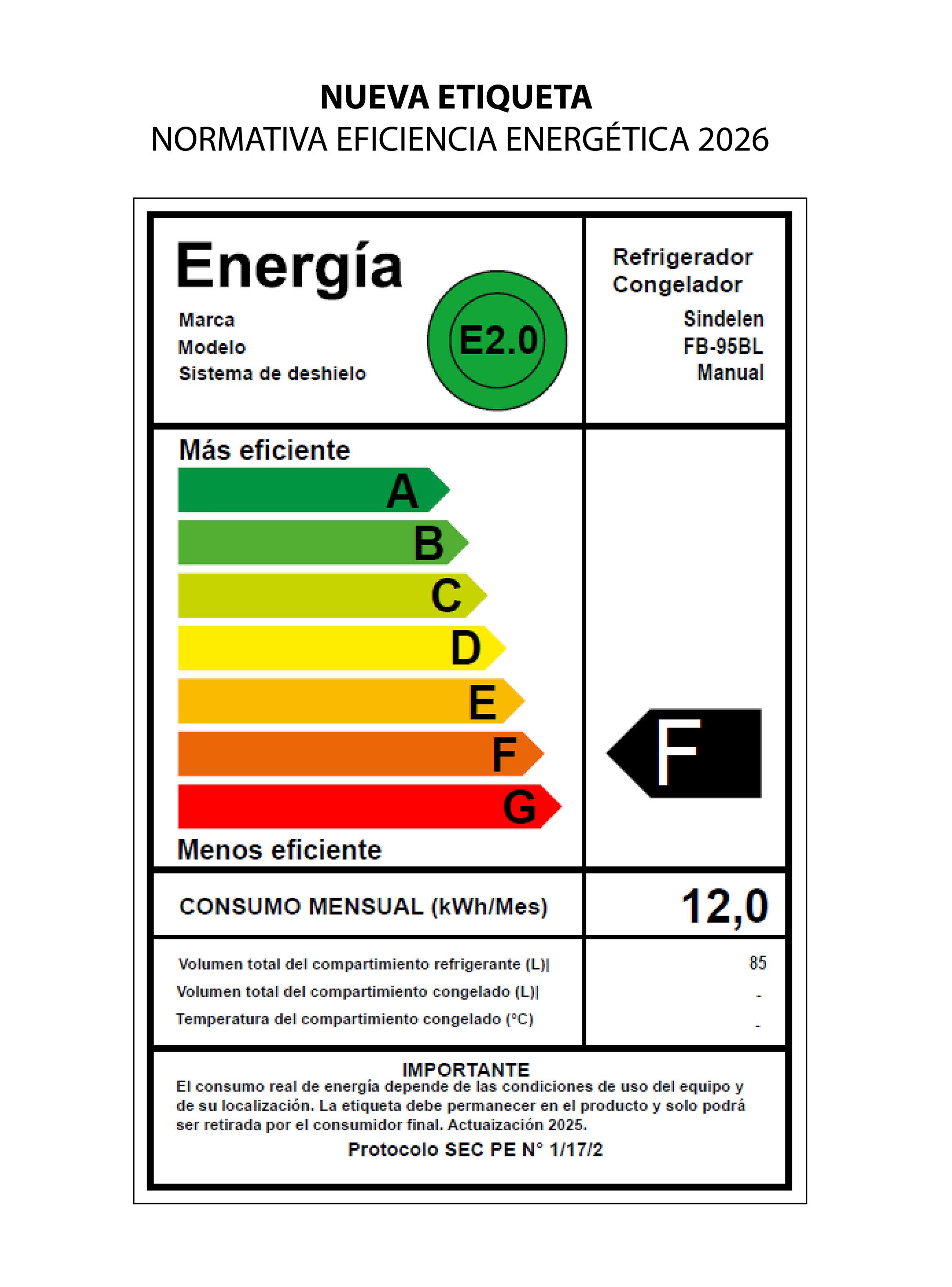 Frigobar Frío Directo 85 Litros FB-95BL con Llave-4