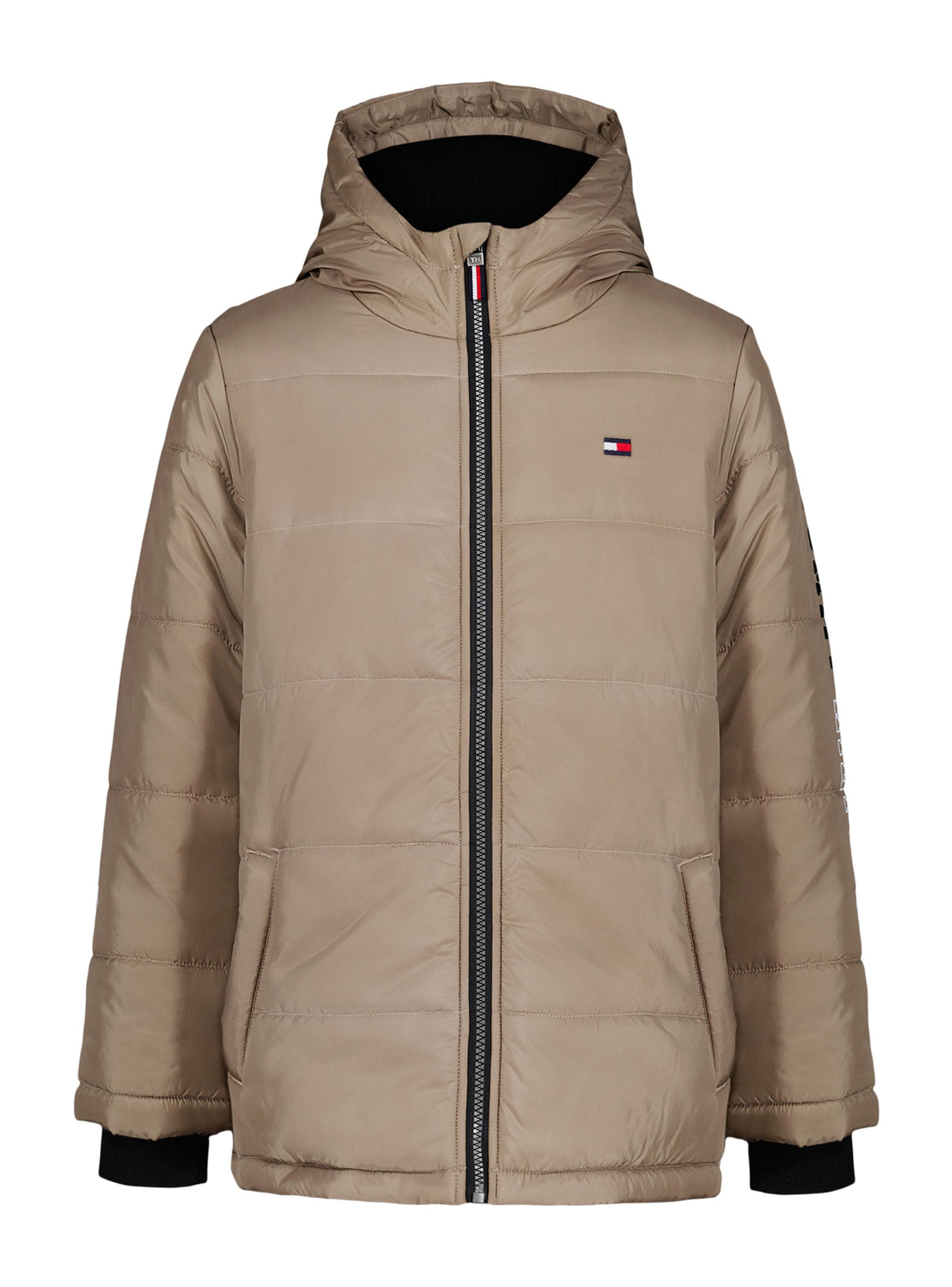 Parka con Logo en Manga Bicolor-0