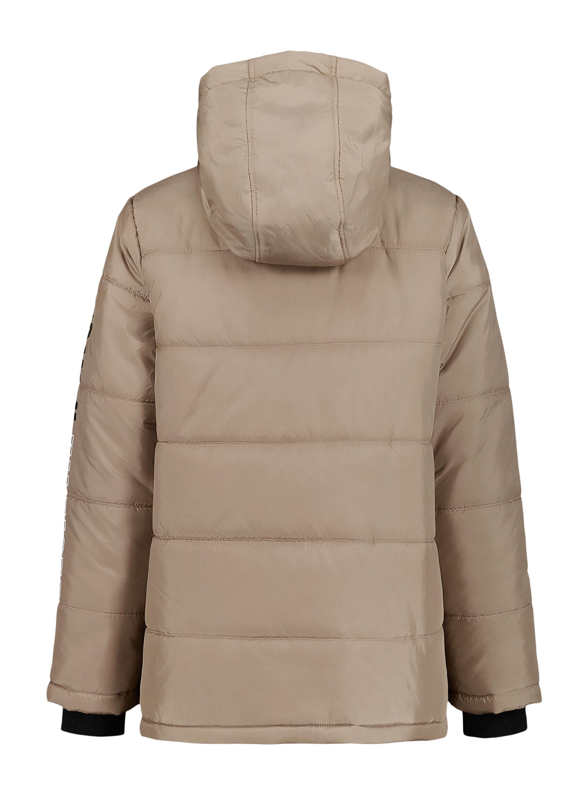 Parka con Logo en Manga Bicolor-1