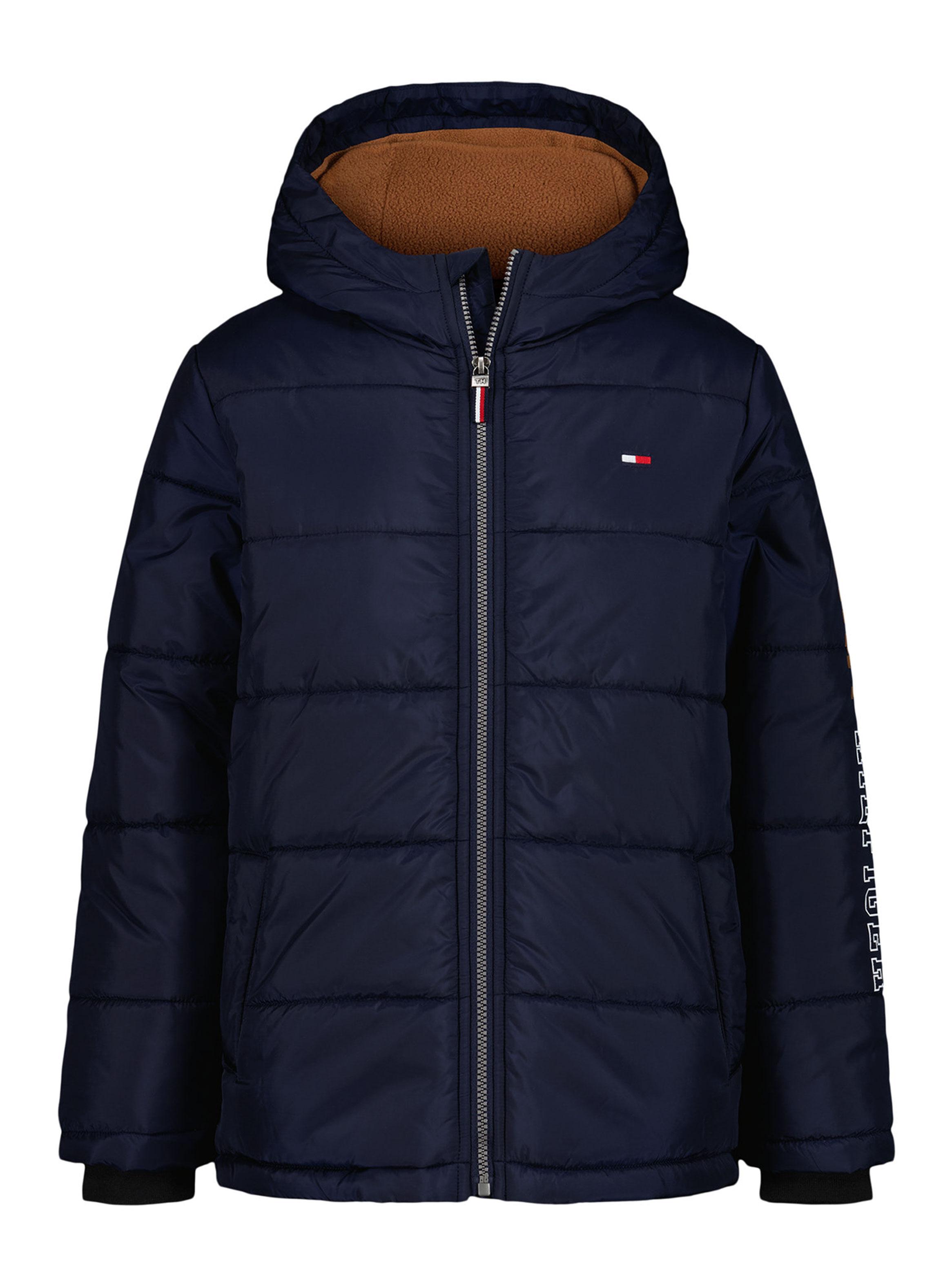 Parka Logo Tipográfico en Manga Bicolor-0