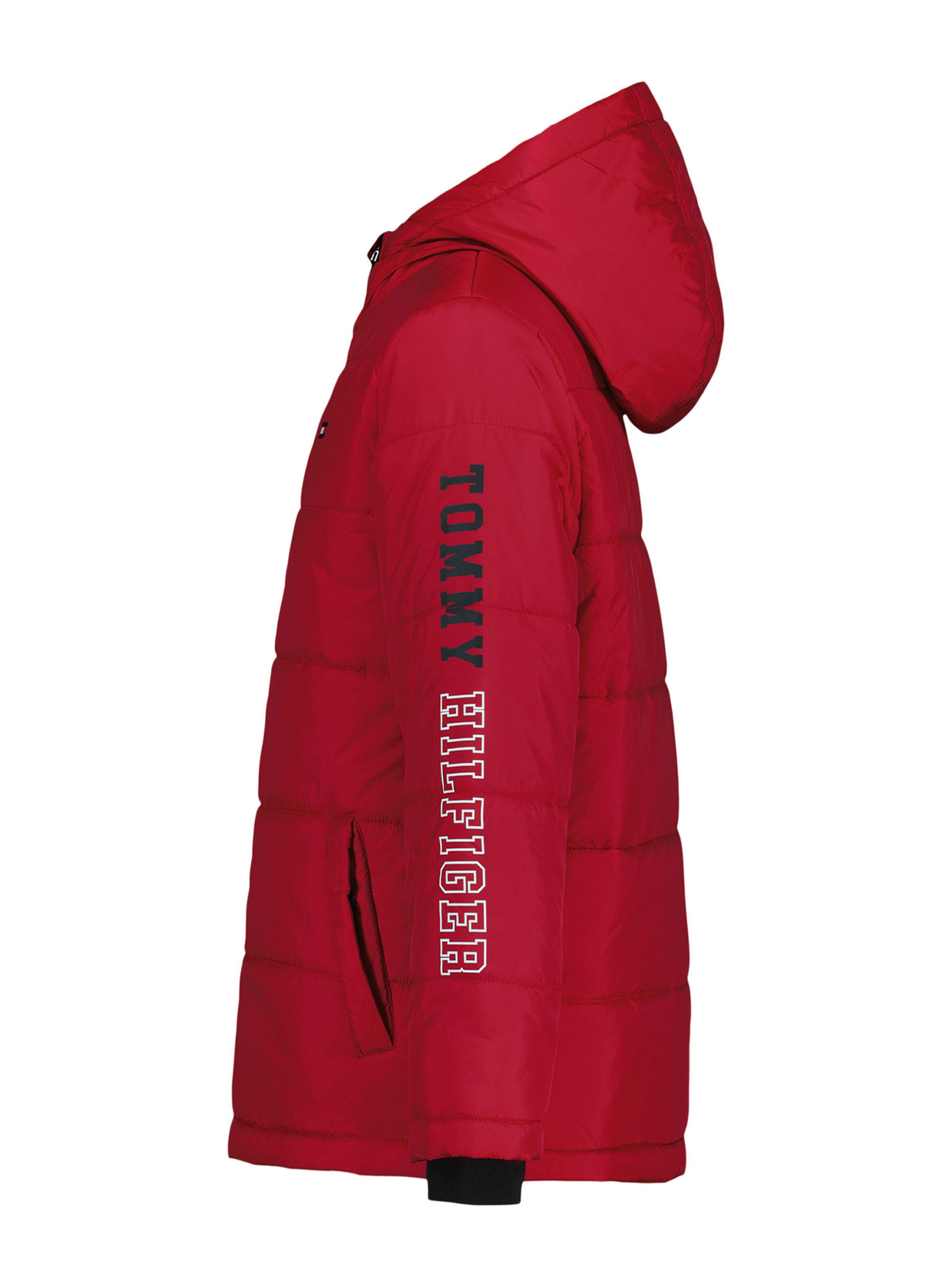 Parka con Logo Tipográfico en Manga Bicolor-2