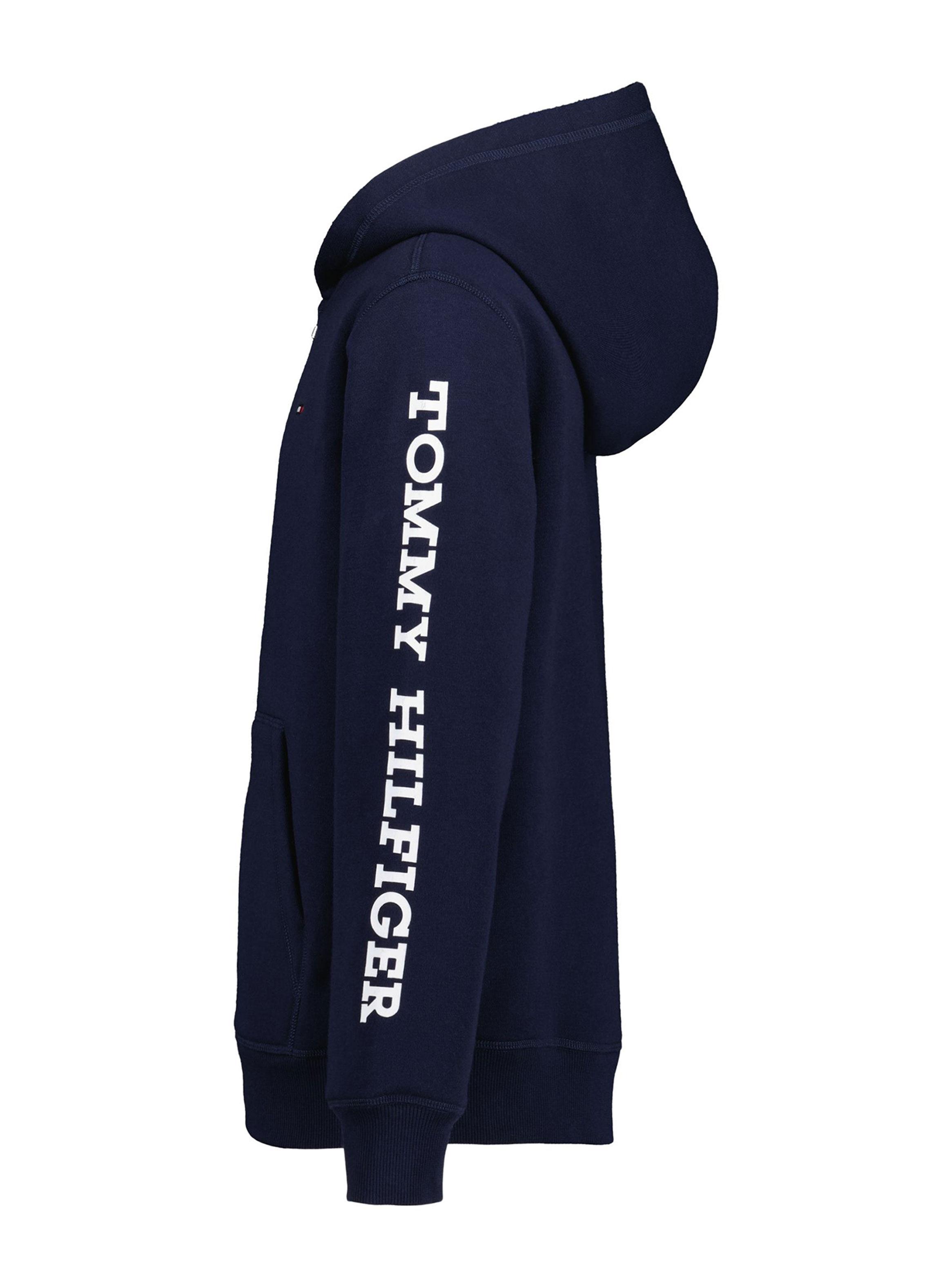 Polerón Capucha con Logo Tipográfico en Manga-2