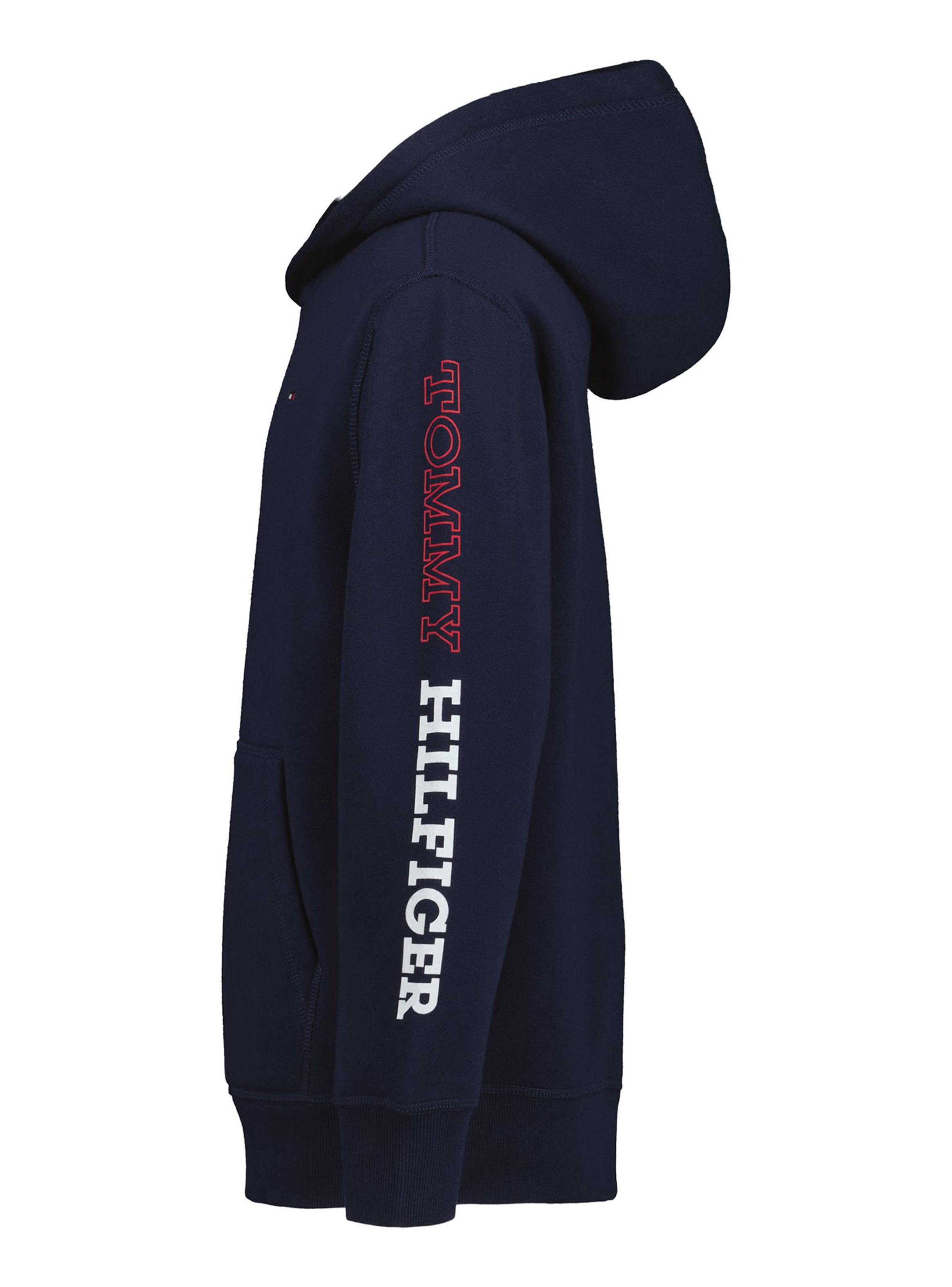 Polerón Capucha con Logo Bicolor en Manga-2