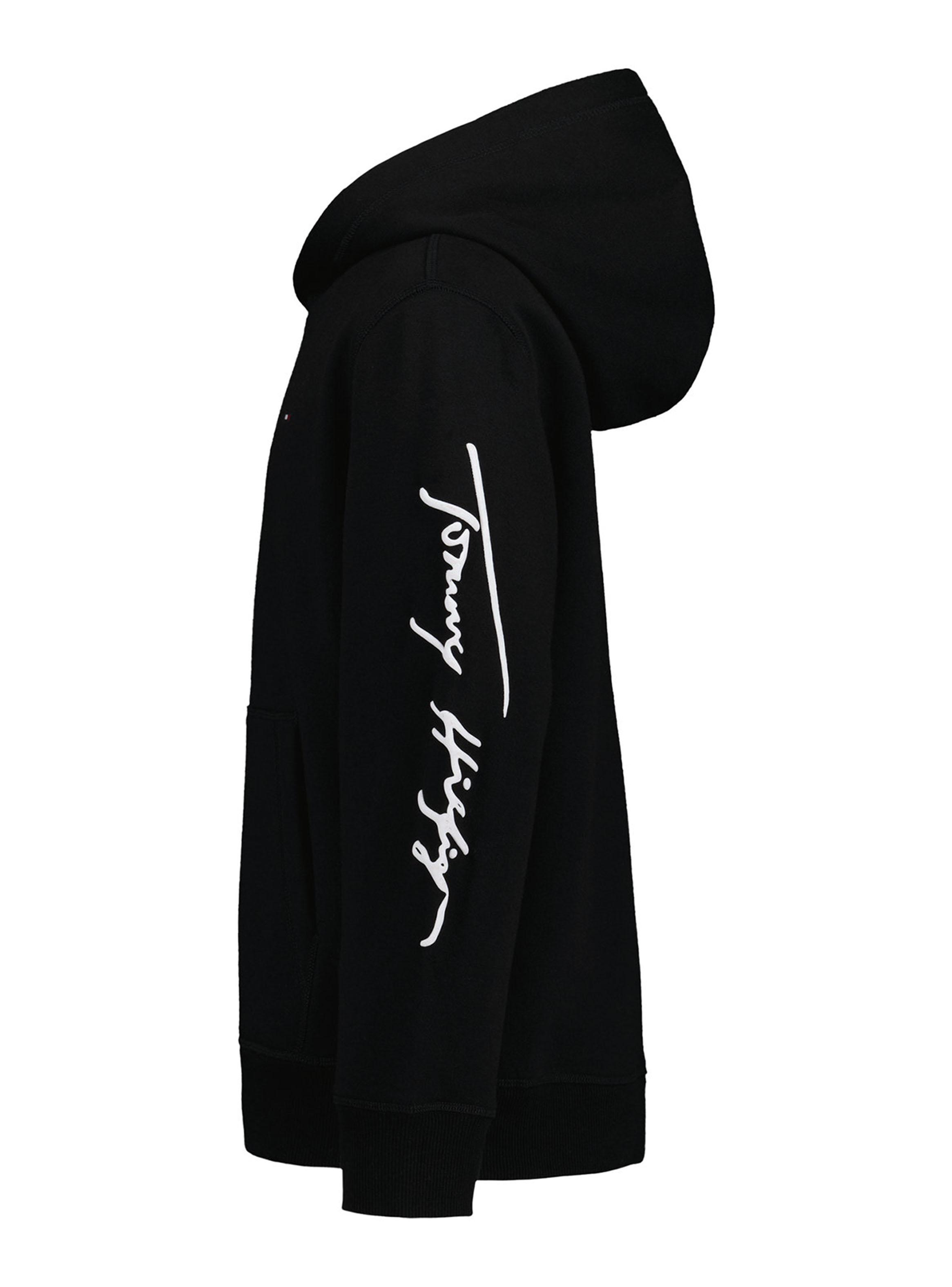 Polerón Capucha Logo Script en Manga-2