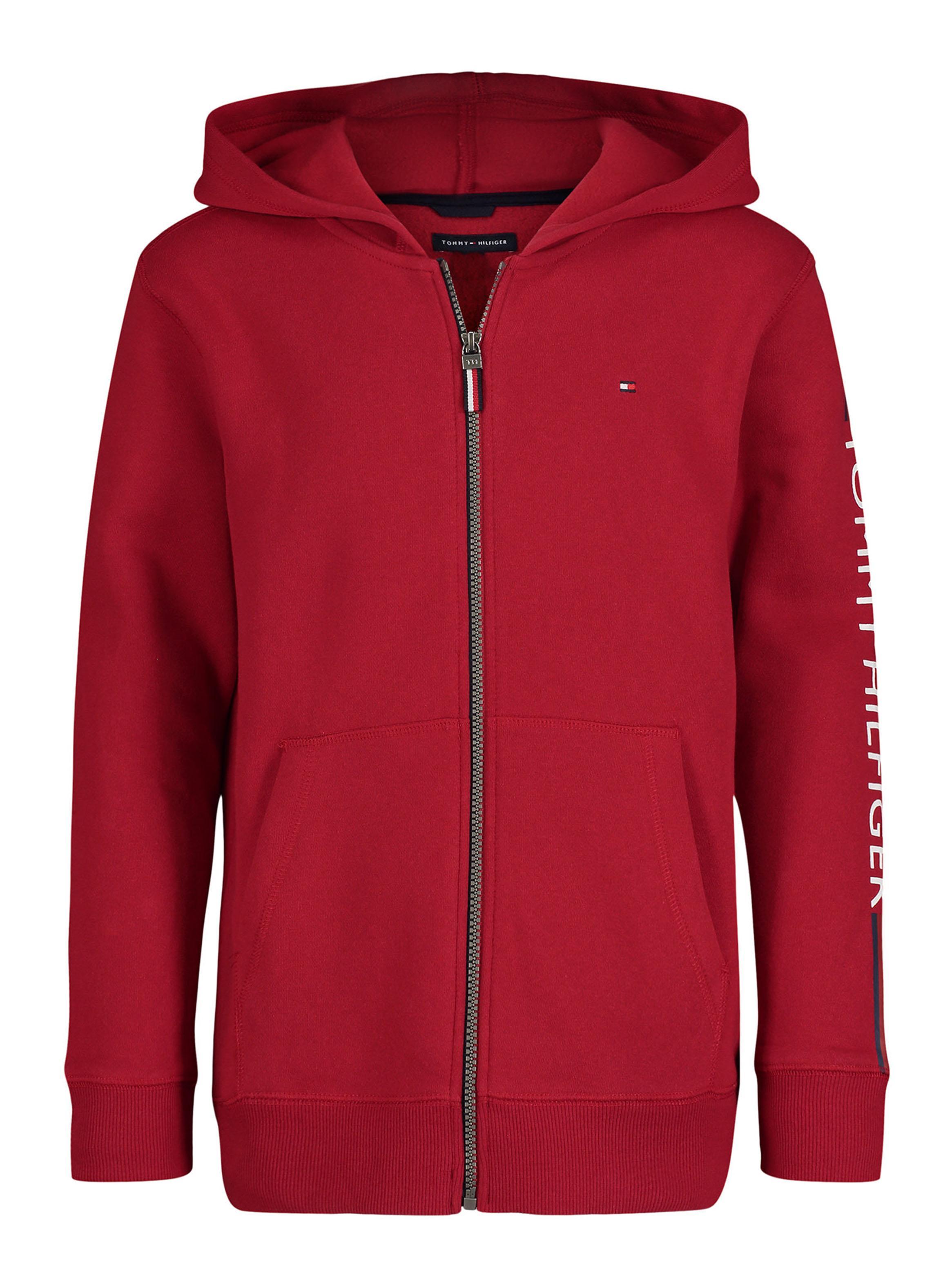 Polerón Capucha Detalle Logo Stripe en Manga-0