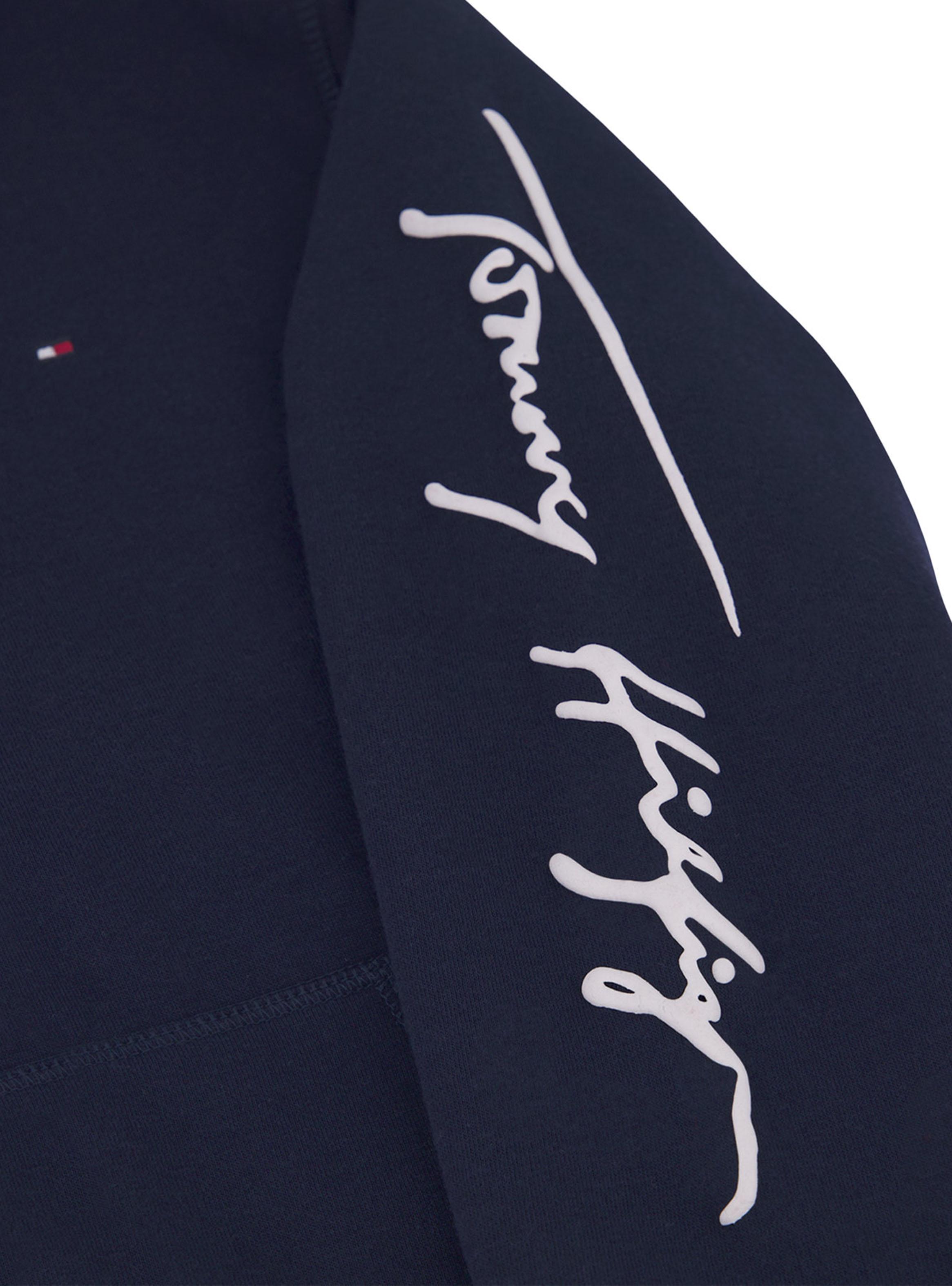 Polerón Detalle Logo Script en Manga Algodón-3