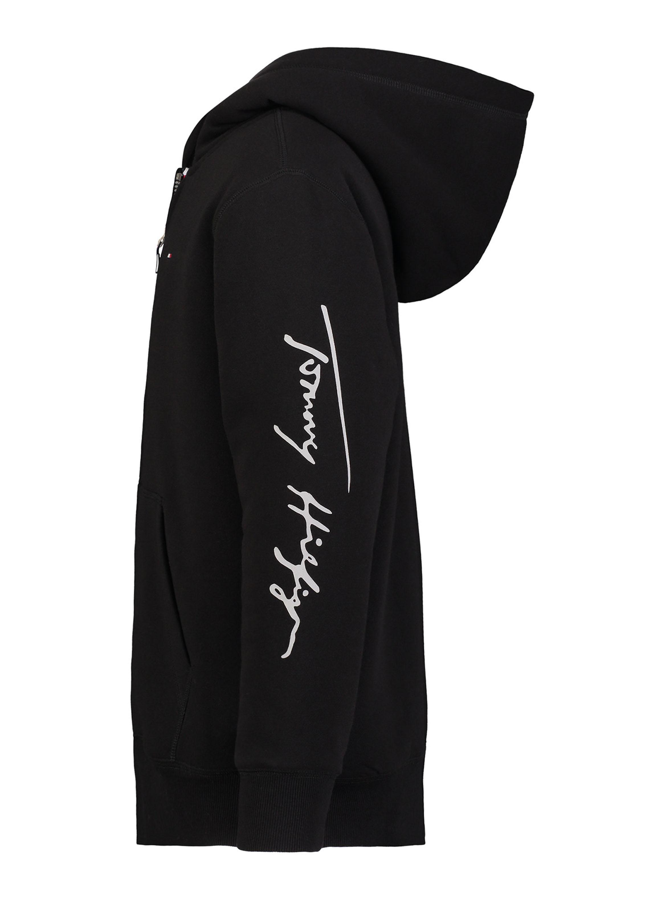 Polerón Capucha Detalle Logo Script en Manga Niño-2