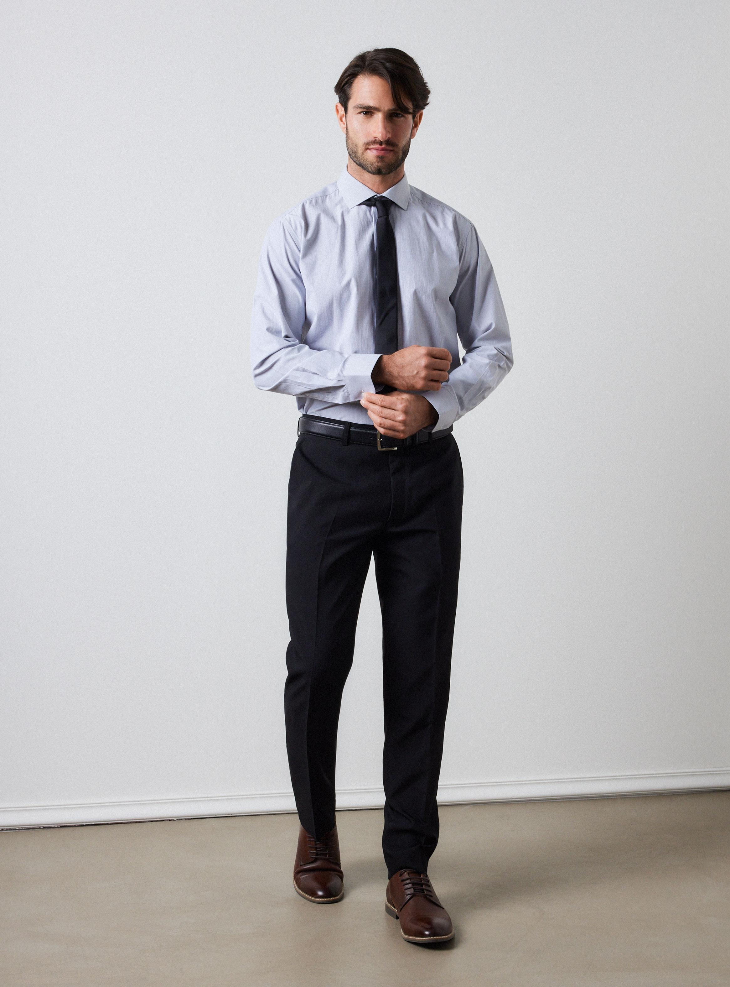 Pantalón Oxford Slim Fit Formal-4