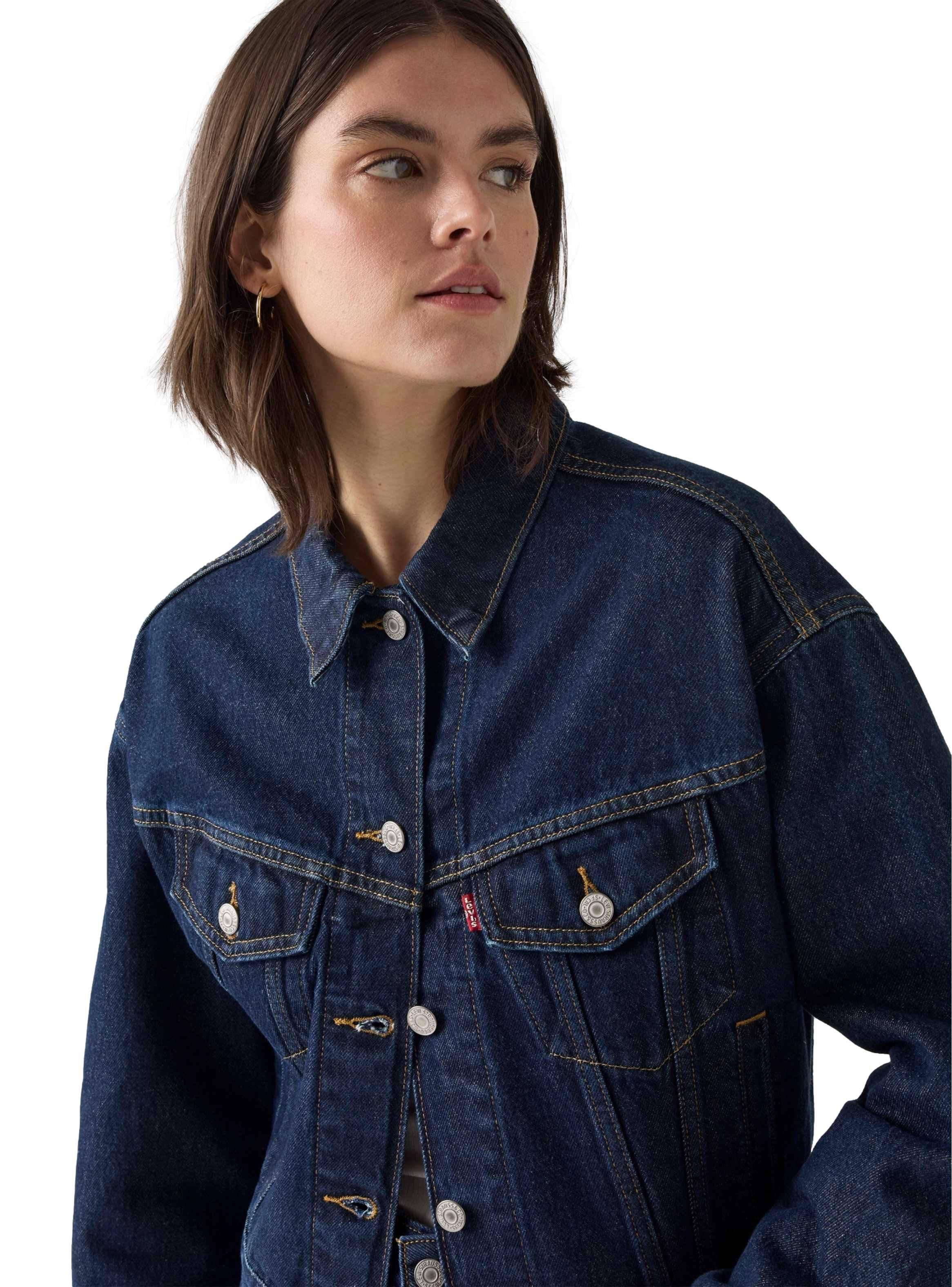 Chaqueta Trucker 90S Fit Botón-3