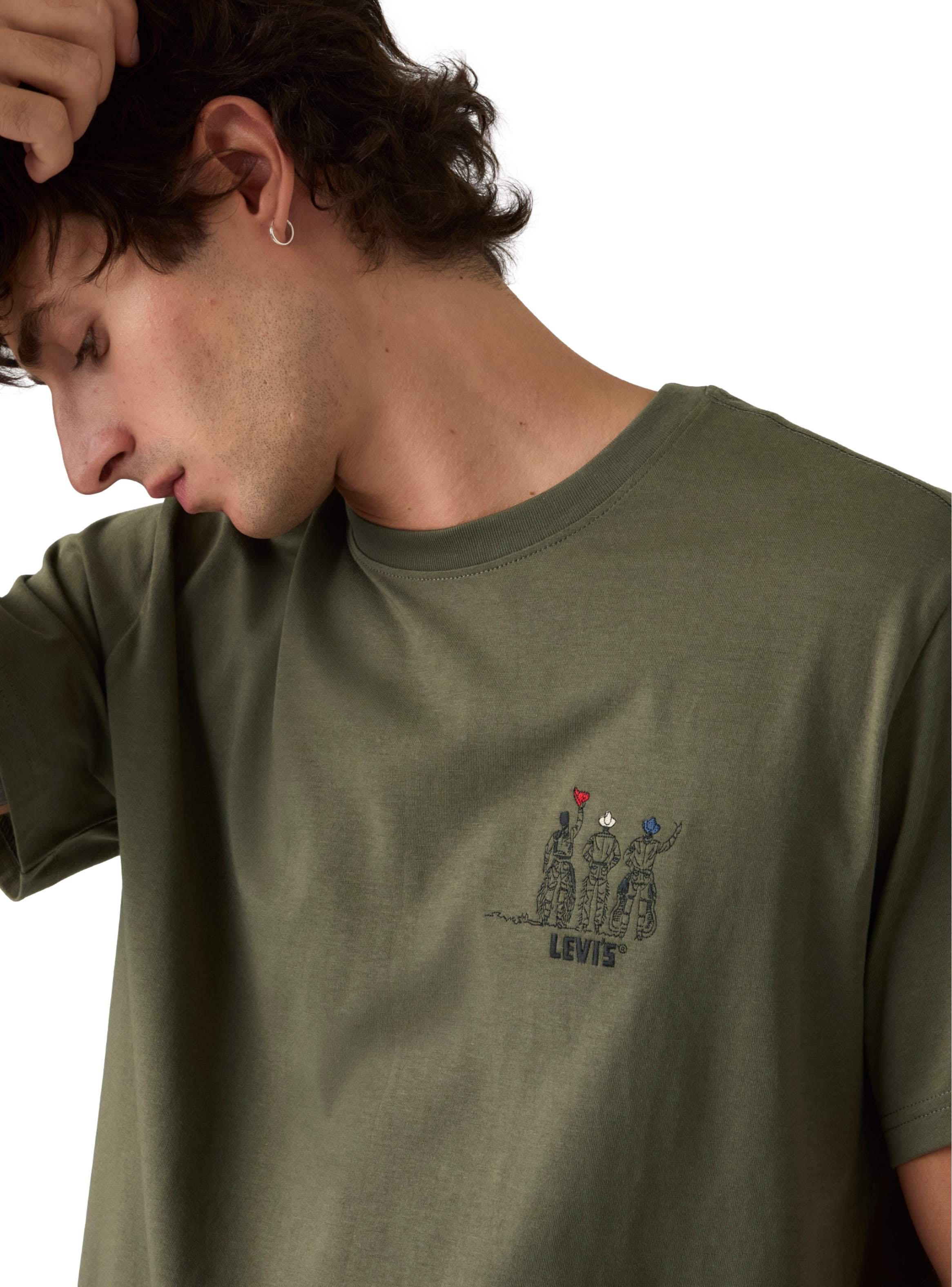 Polera Manga Corta Vaqueros Bordados-3