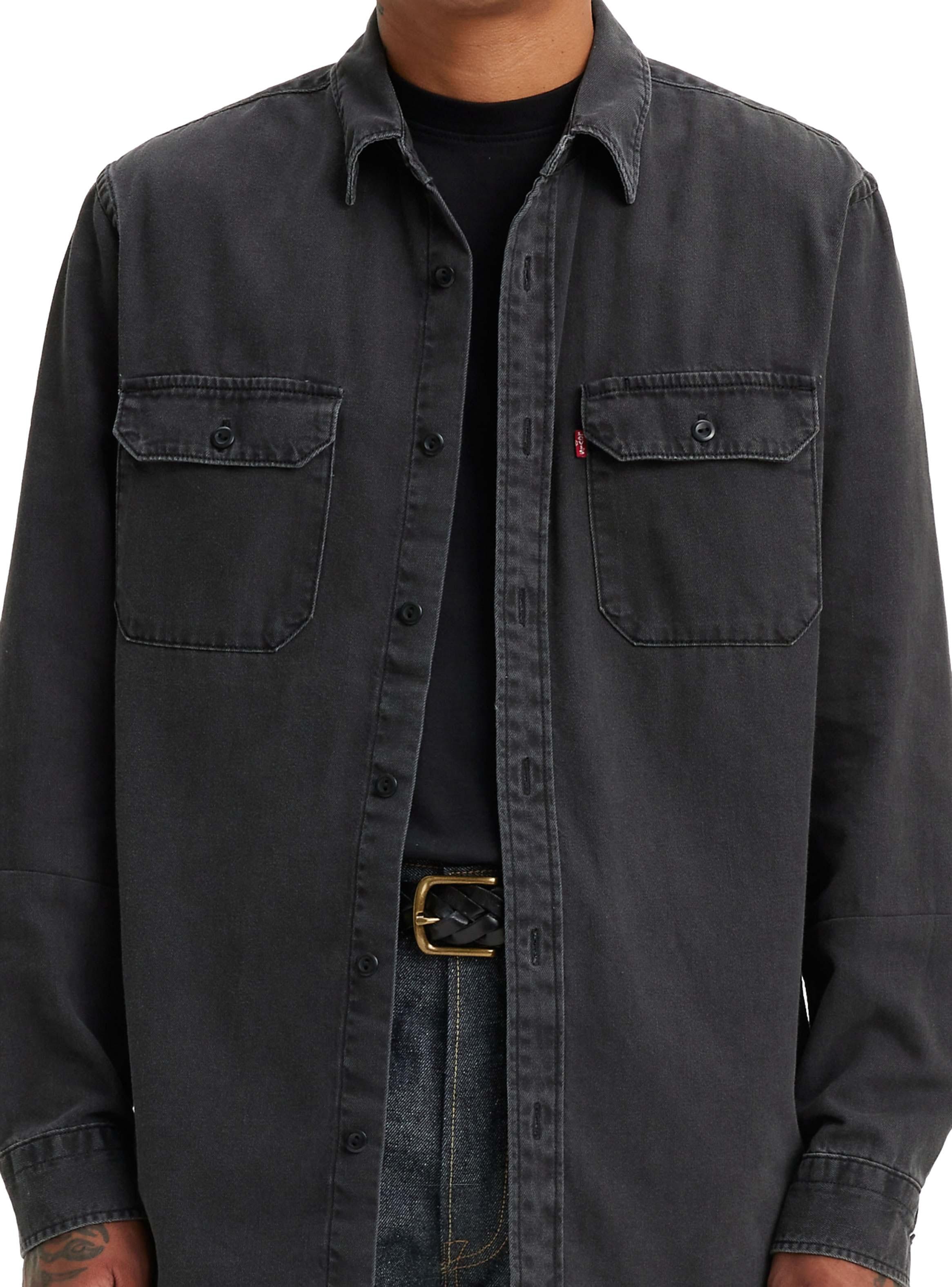 Camisa Denim Casual Cuello V-2