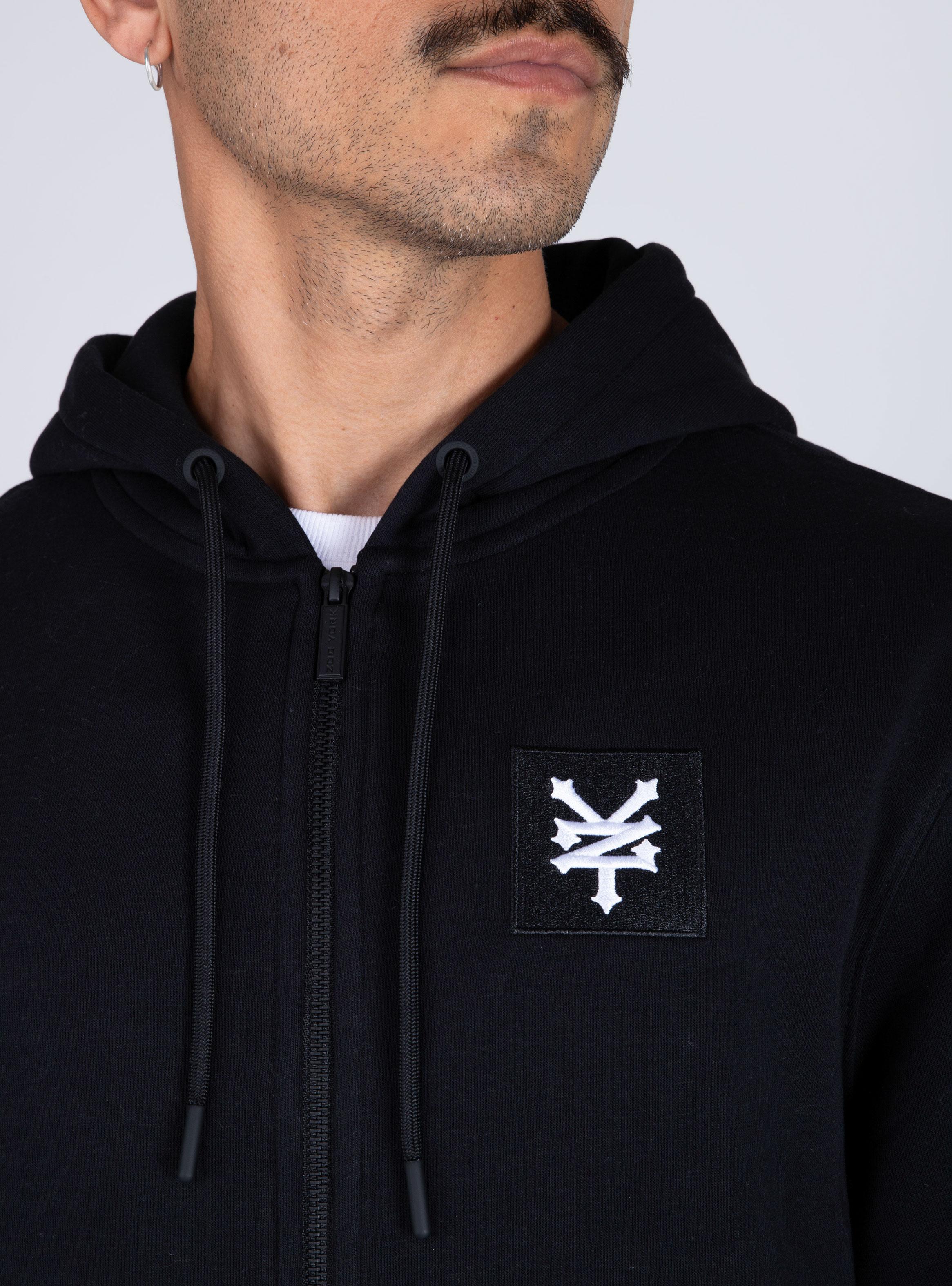 Polerón Zip Original Texture Logo Parche-2