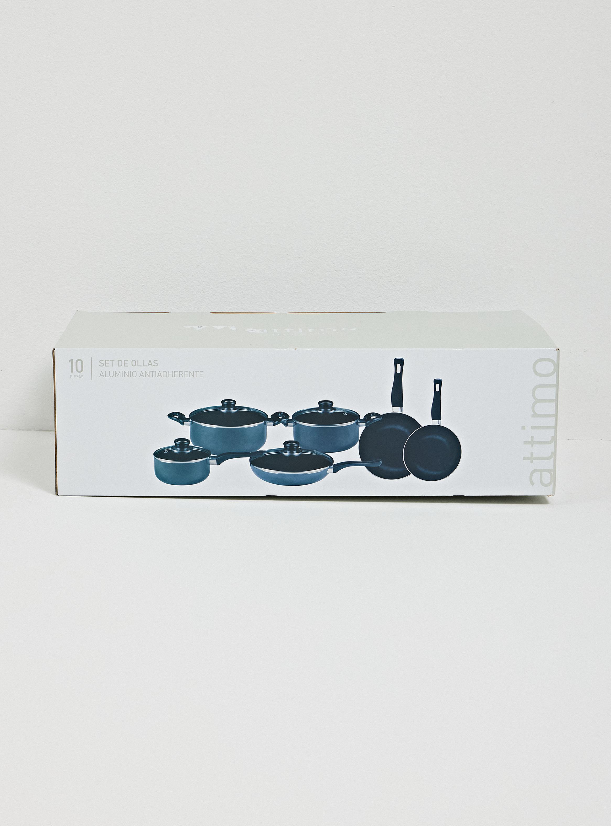 Batería de Cocina Antiadherente 10 Piezas-3