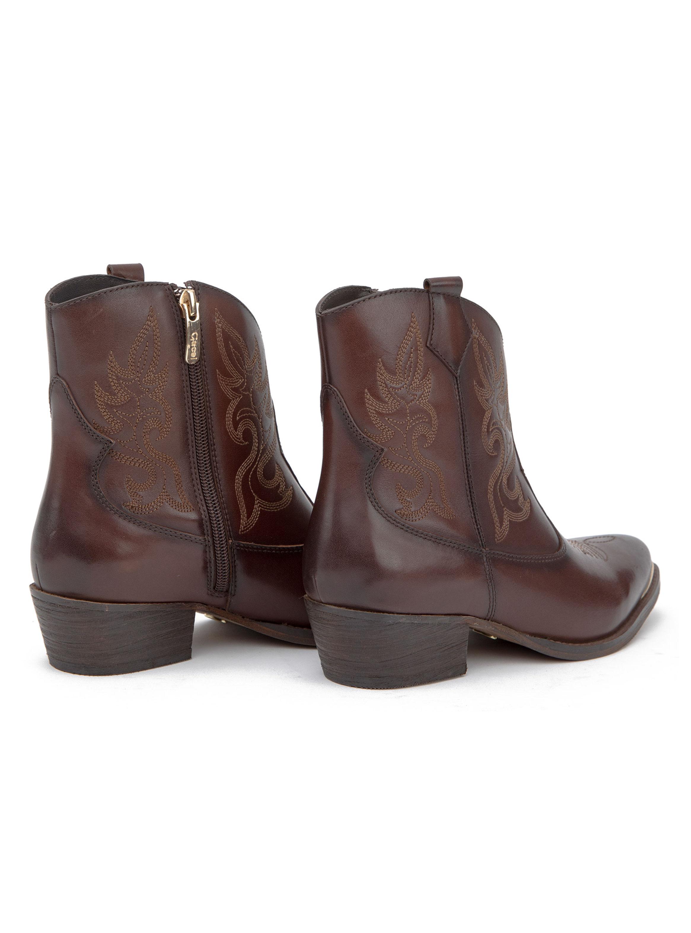 Botín Cuero Ashley 660704 Mujer-3