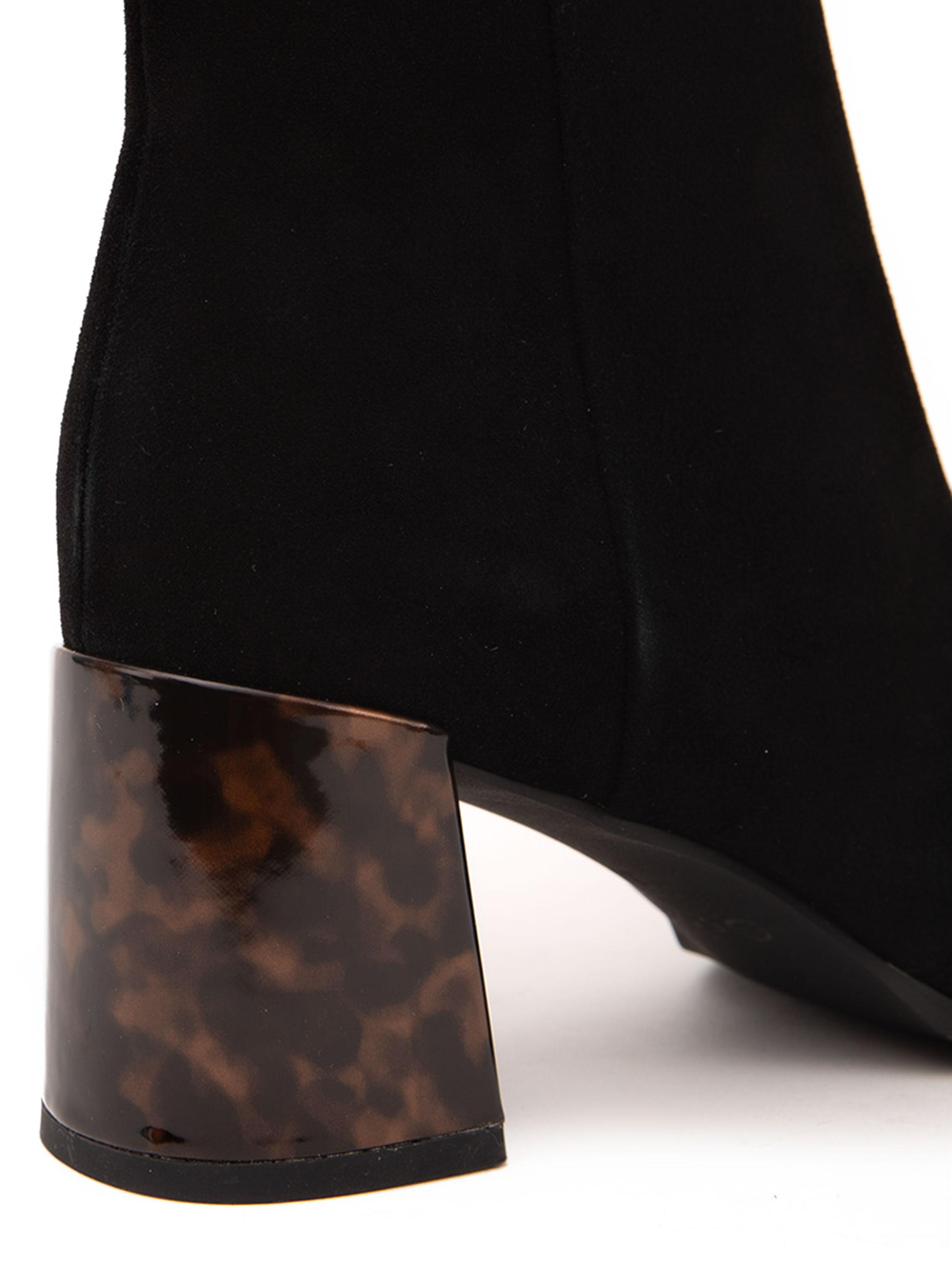 Botín Black Cuero Colette 660751 Mujer-4