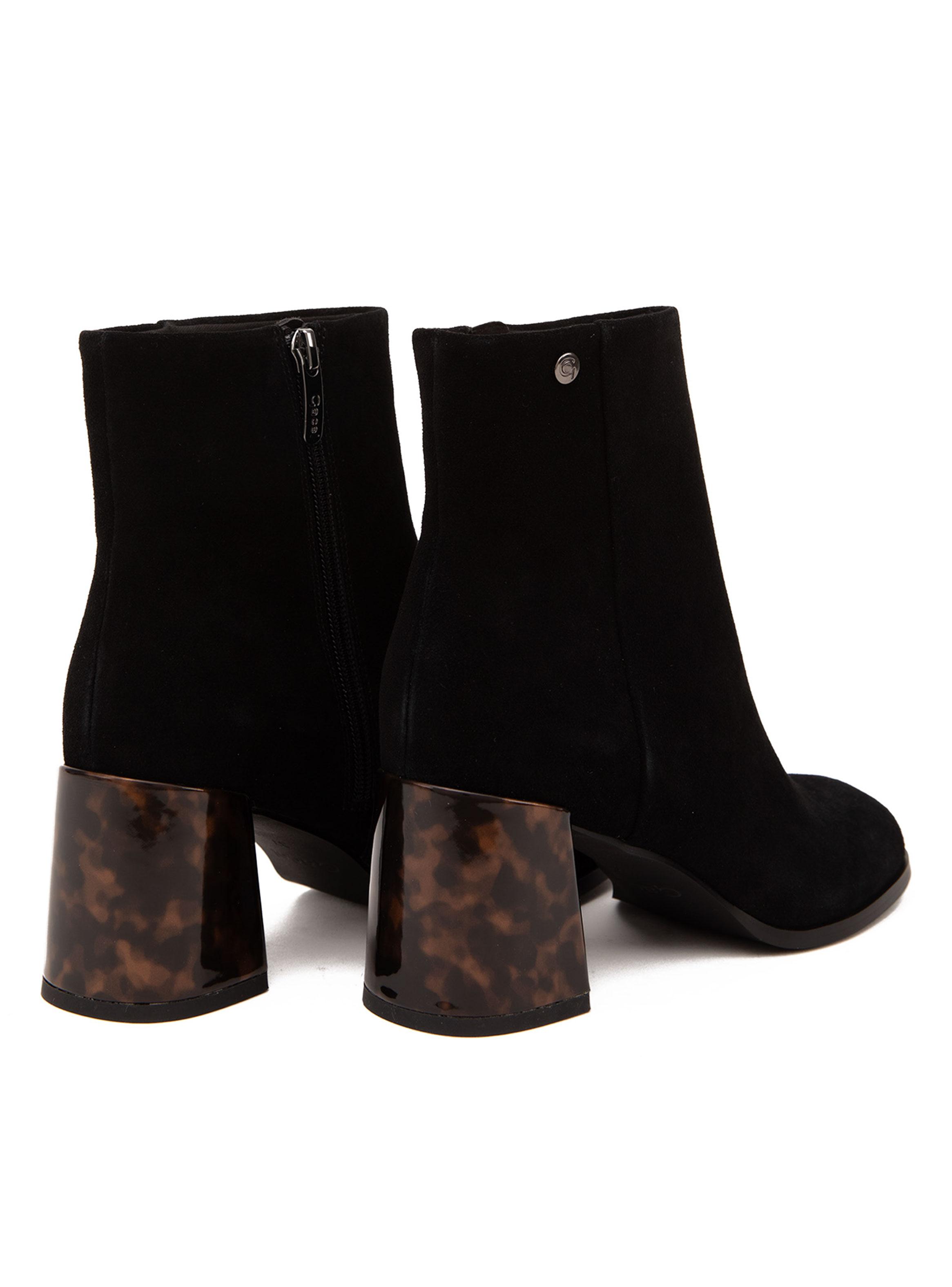 Botín Black Cuero Colette 660751 Mujer-3