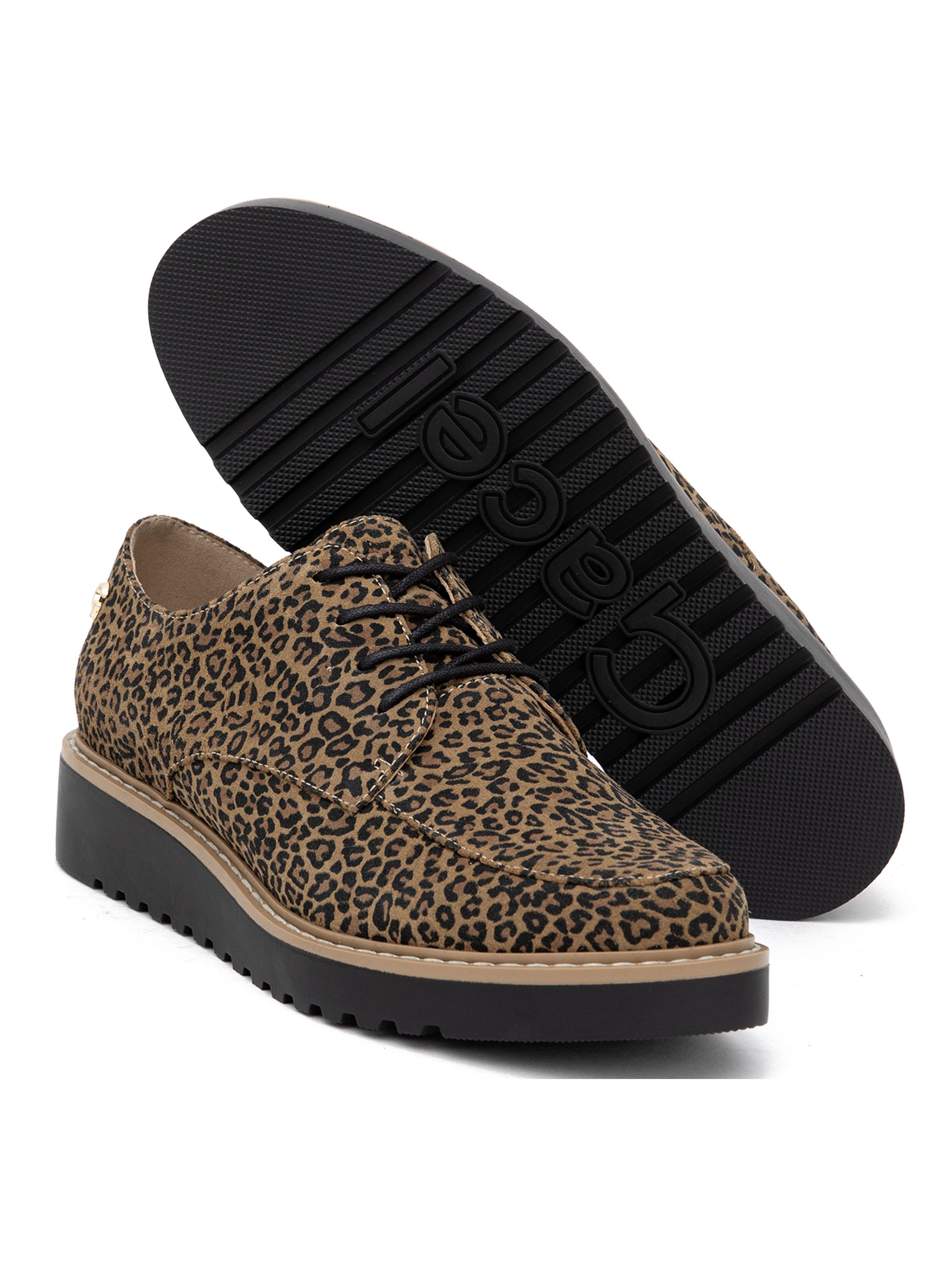 Zapato Casual Animal Print  Cuero Eras 660776  Mujer-4