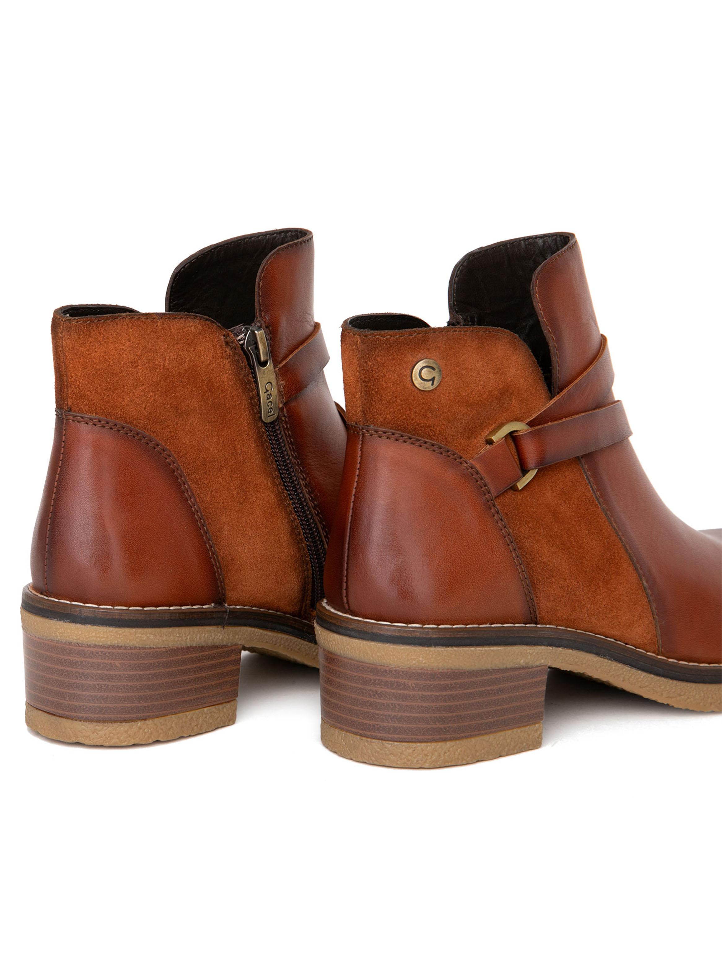 Botín Cuero  Mika 660915 Mujer-3